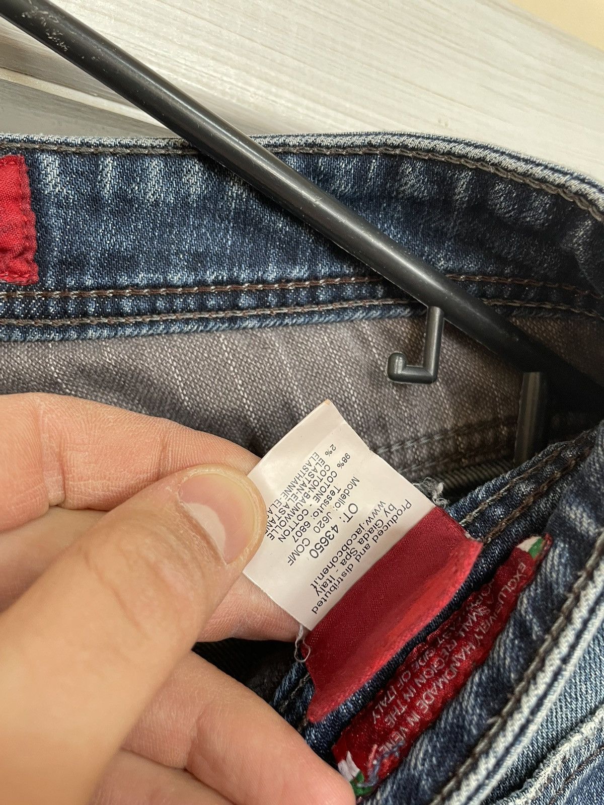 Jacob Cohen × Jean × Vintage Vintage Jacob Cohen Rare Faded Fly Button Jeans Denim Pants Size US 33 - 7 Thumbnail