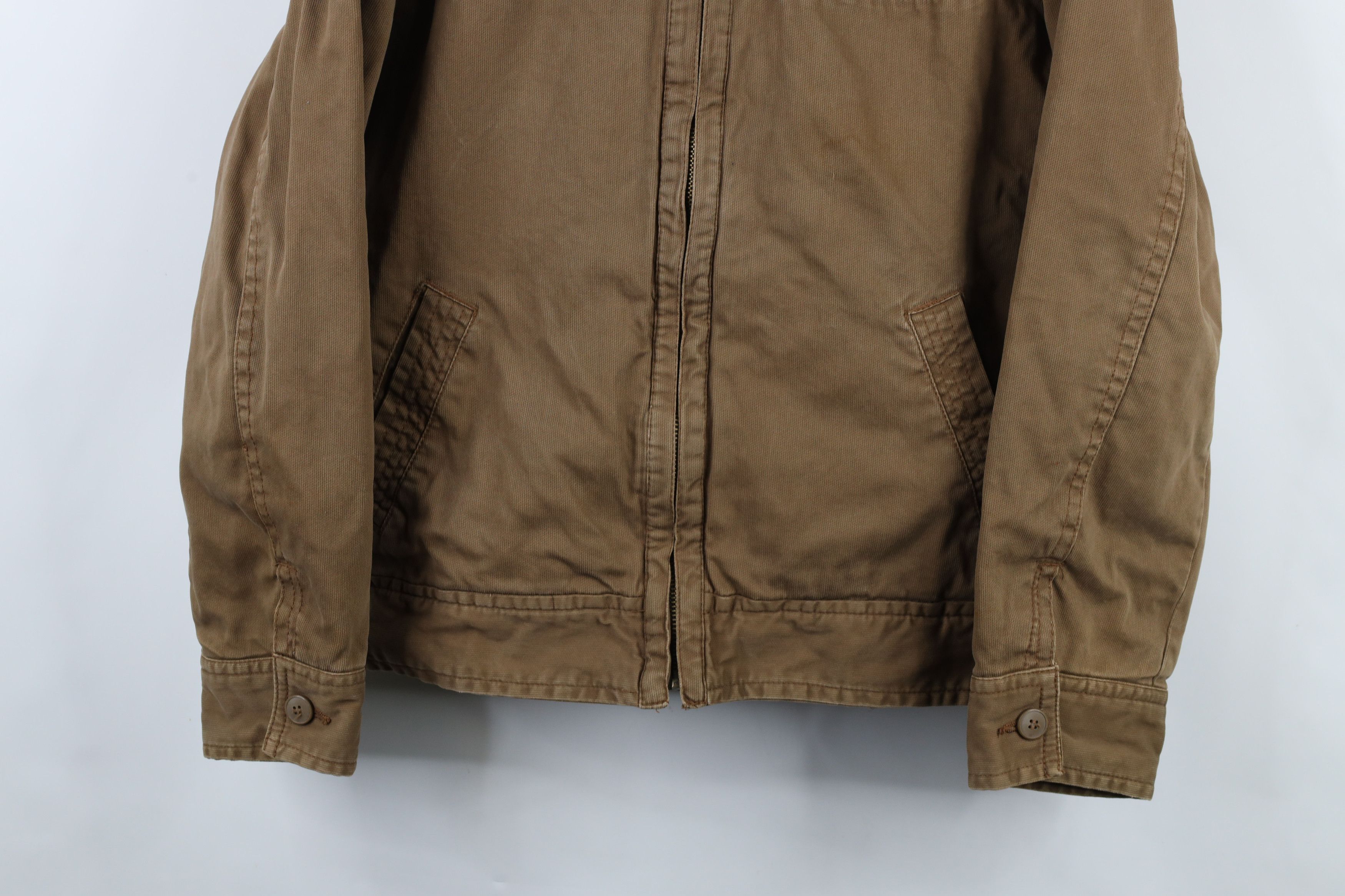 Aeropostale × Vintage Vintage 90s Y2K Aeropostale Lined Ribbed Canvas Jacket Size US L / EU 52-54 / 3 - 3 Thumbnail