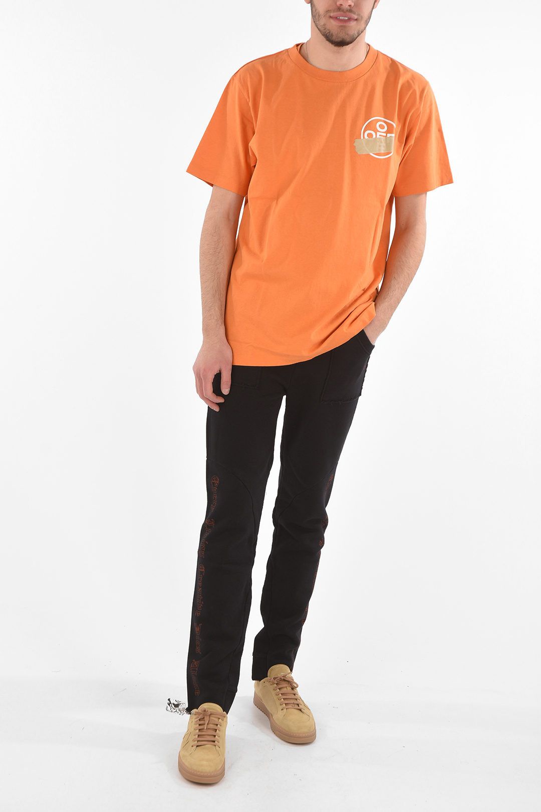 Off-White Orange Tape Arrows Logo Oversized T-Shirt Size XS / US 0-2 / IT 36-38 - 4 Thumbnail