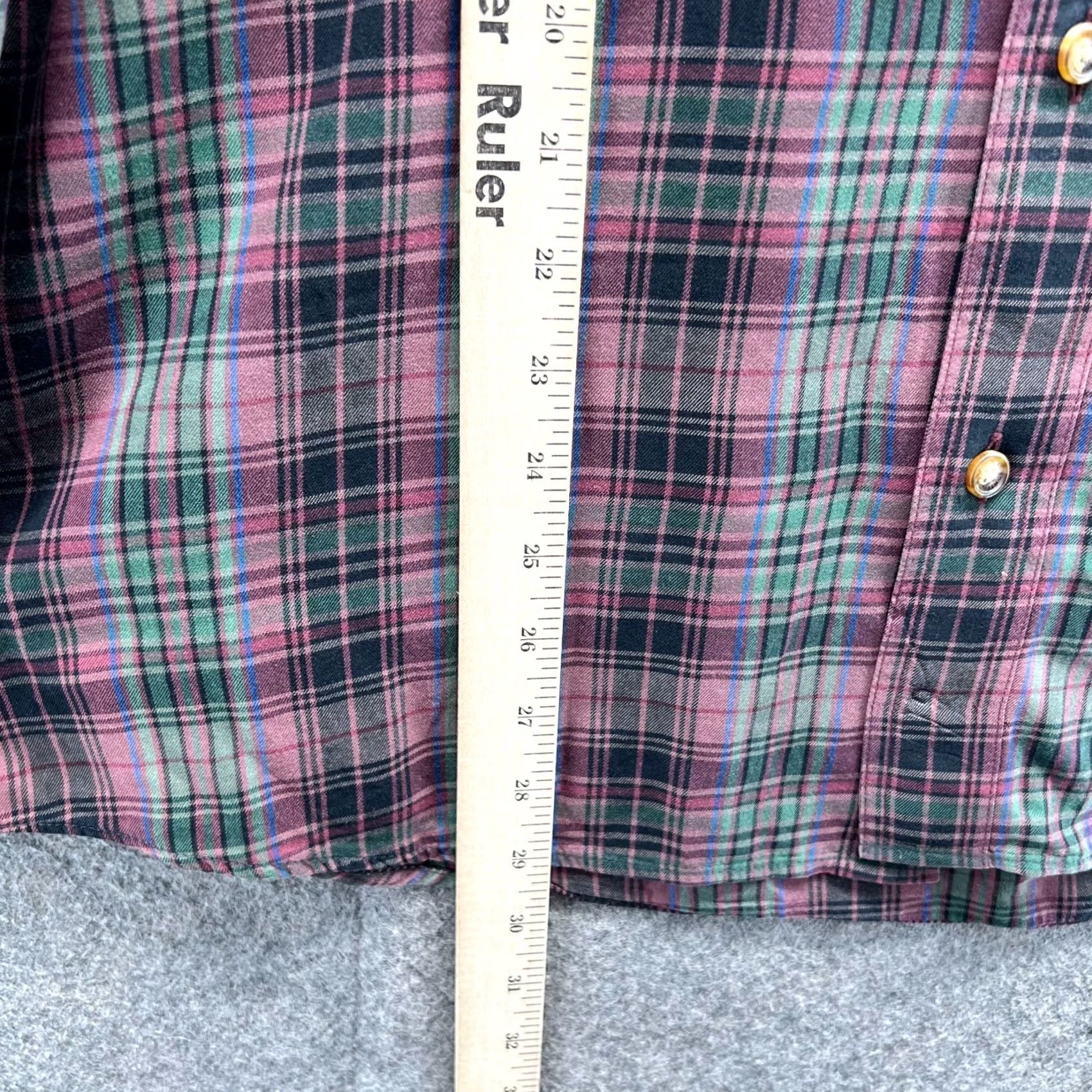 Orvis VINTAGE Orvis Shirt Mens Large Red Green Button Down Tattersall Plaid Flannel Cotton Size US L / EU 52-54 / 3 - 6 Thumbnail