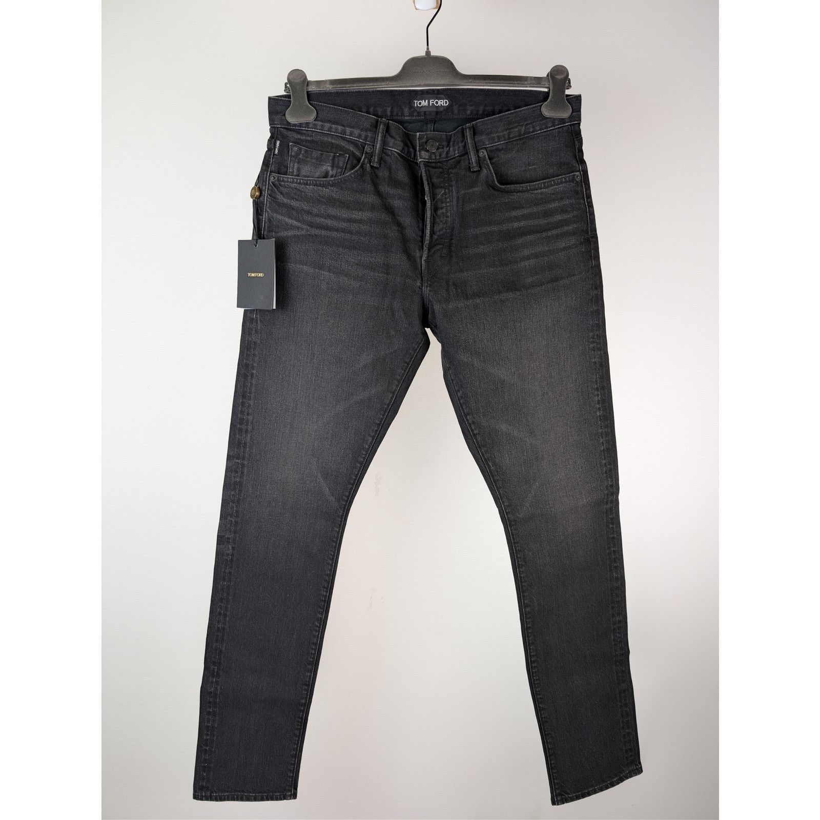Tom Ford o1rshd1 Slim Fit Denim Jeans in Aged Black Size US 34 / EU 50 - 2 Thumbnail