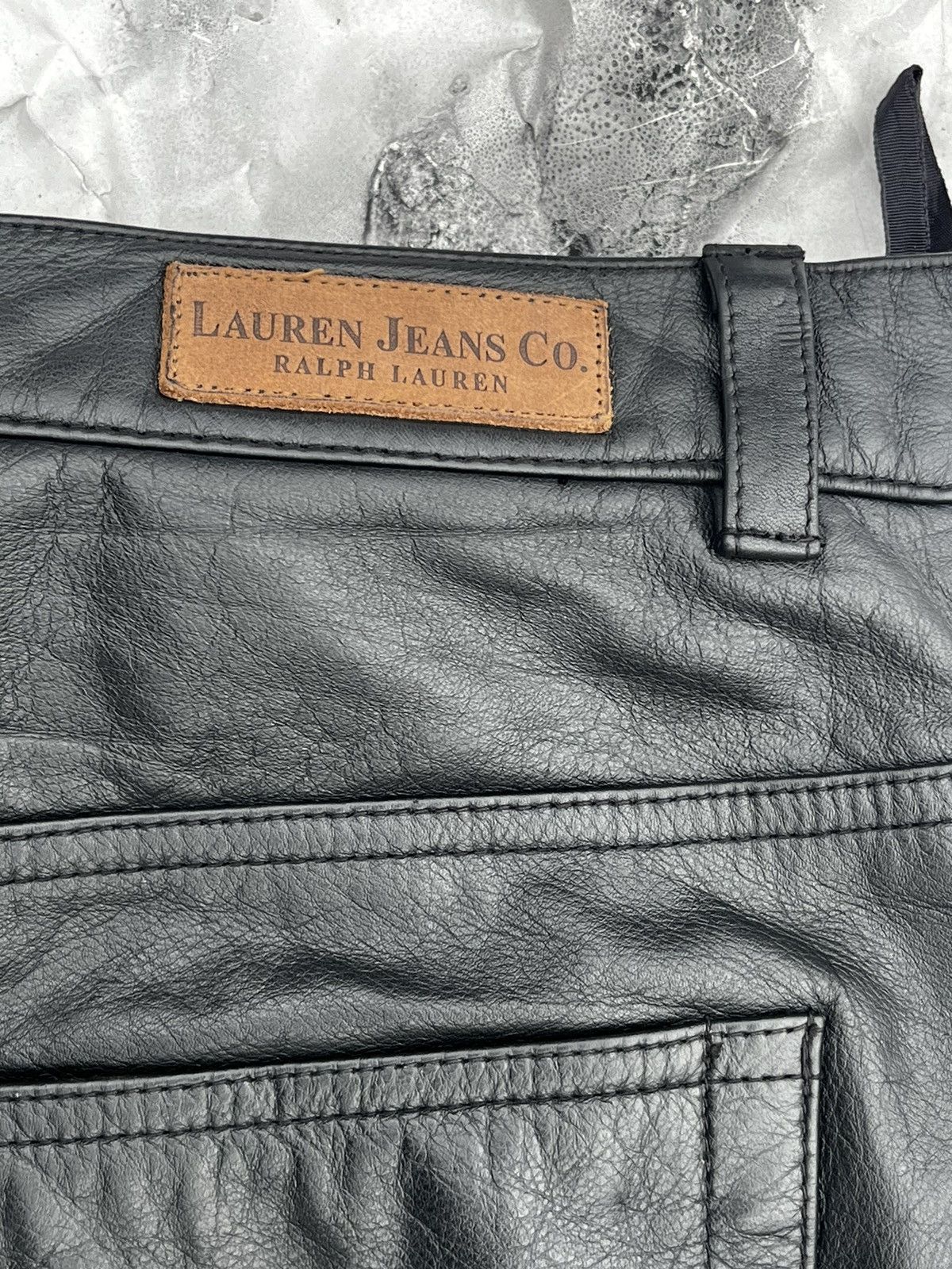 Lauren Ralph Lauren 100% Leather Ralph Lauren Jeans Size US 32 / EU 48 - 4 Thumbnail