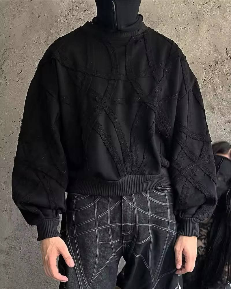 Japanese Brand × Vintage retro long-sleeve sweater. Size US XL / EU 56 / 4 - 2 Thumbnail