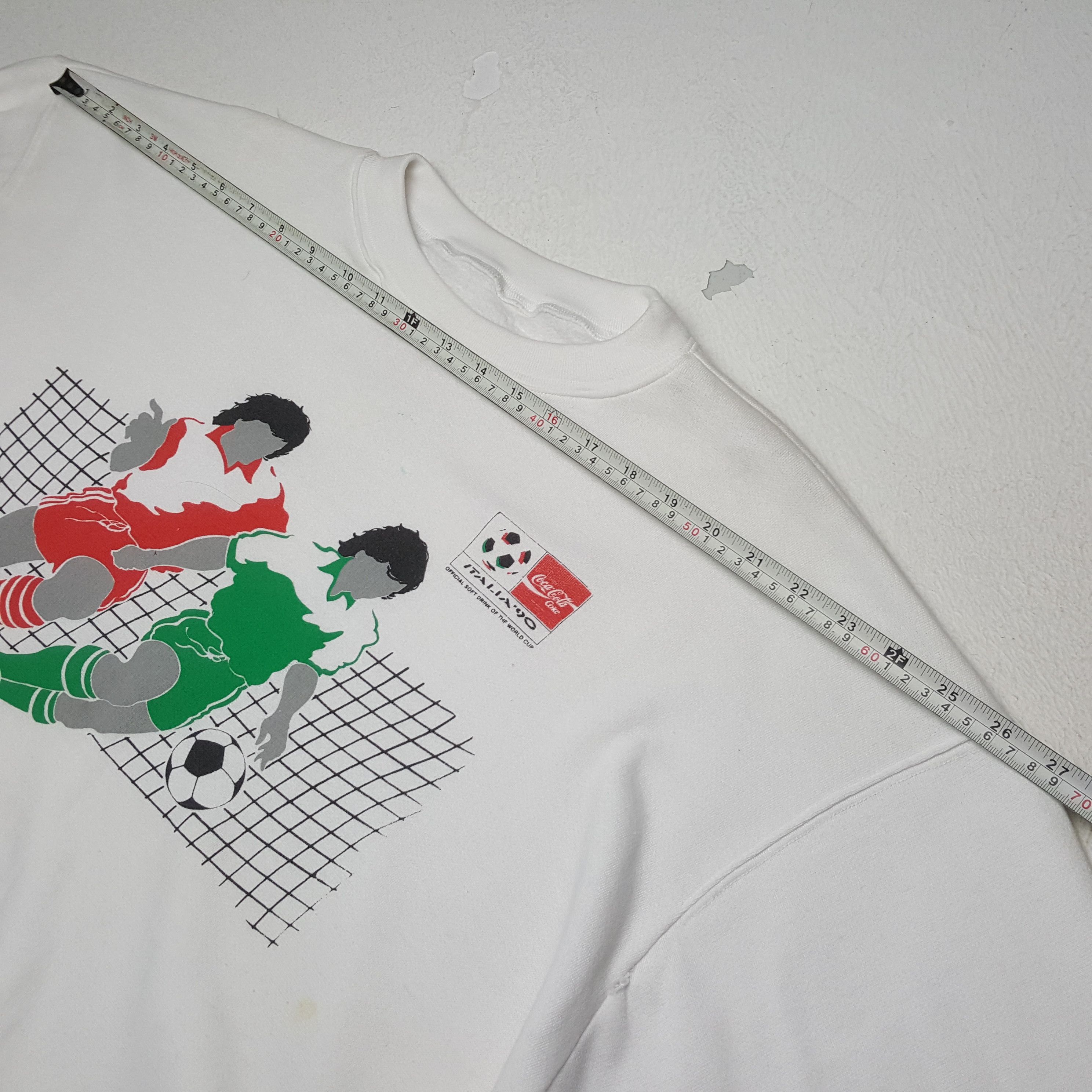 Coca Cola × Vintage Vintage COCA COLA WORLD CUP ITALIA 1990 Promo Sweatshirt Size US XL / EU 56 / 4 - 5 Thumbnail