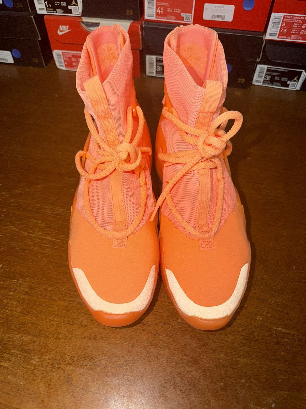 Fear of God × Nike Nike Air Fear Of GOD 1 Orange Pulse size 9 Size US 9 / EU 42 - 4 Thumbnail