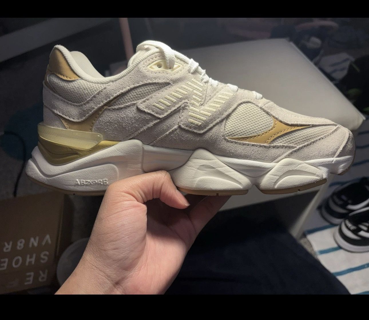 New Balance New Balance White Brown burn Size US 6.5 / EU 39-40 - 3 Thumbnail