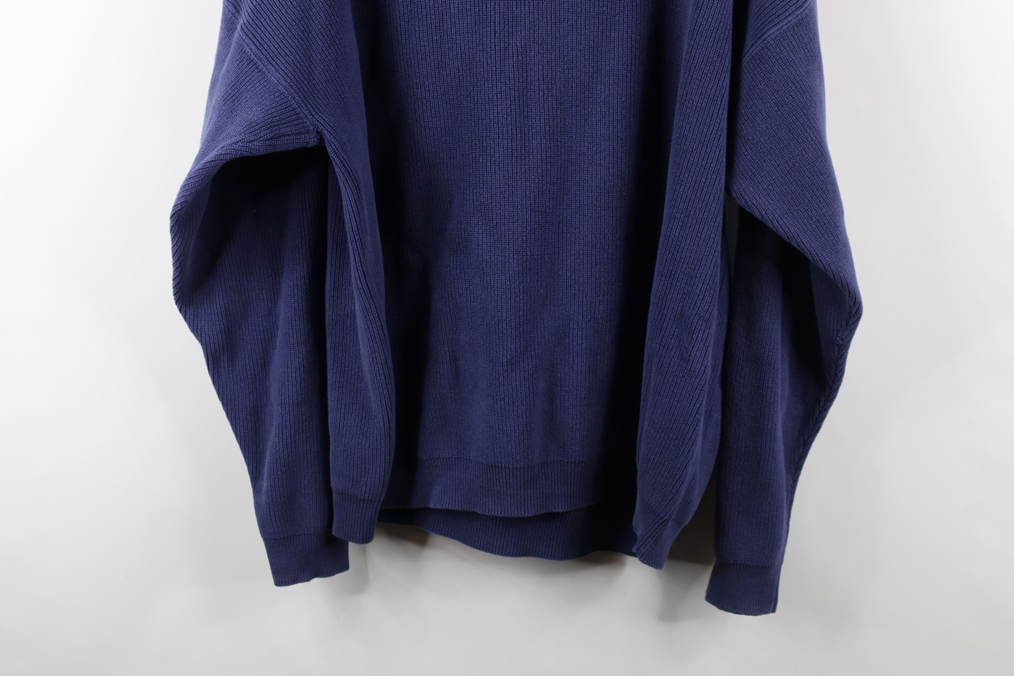Eddie Bauer × Vintage Vintage 90s Eddie Bauer Cotton Ribbed Knit Crewneck Sweater Size US L / EU 52-54 / 3 - 10 Thumbnail