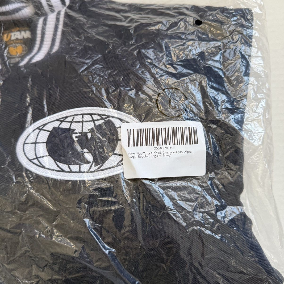 Wu-Tang Clan 🔴Wu-Tang Jacket Size Large All City Bomber Navy Blue Wu-Wear Size US L / EU 52-54 / 3 - 14 Thumbnail