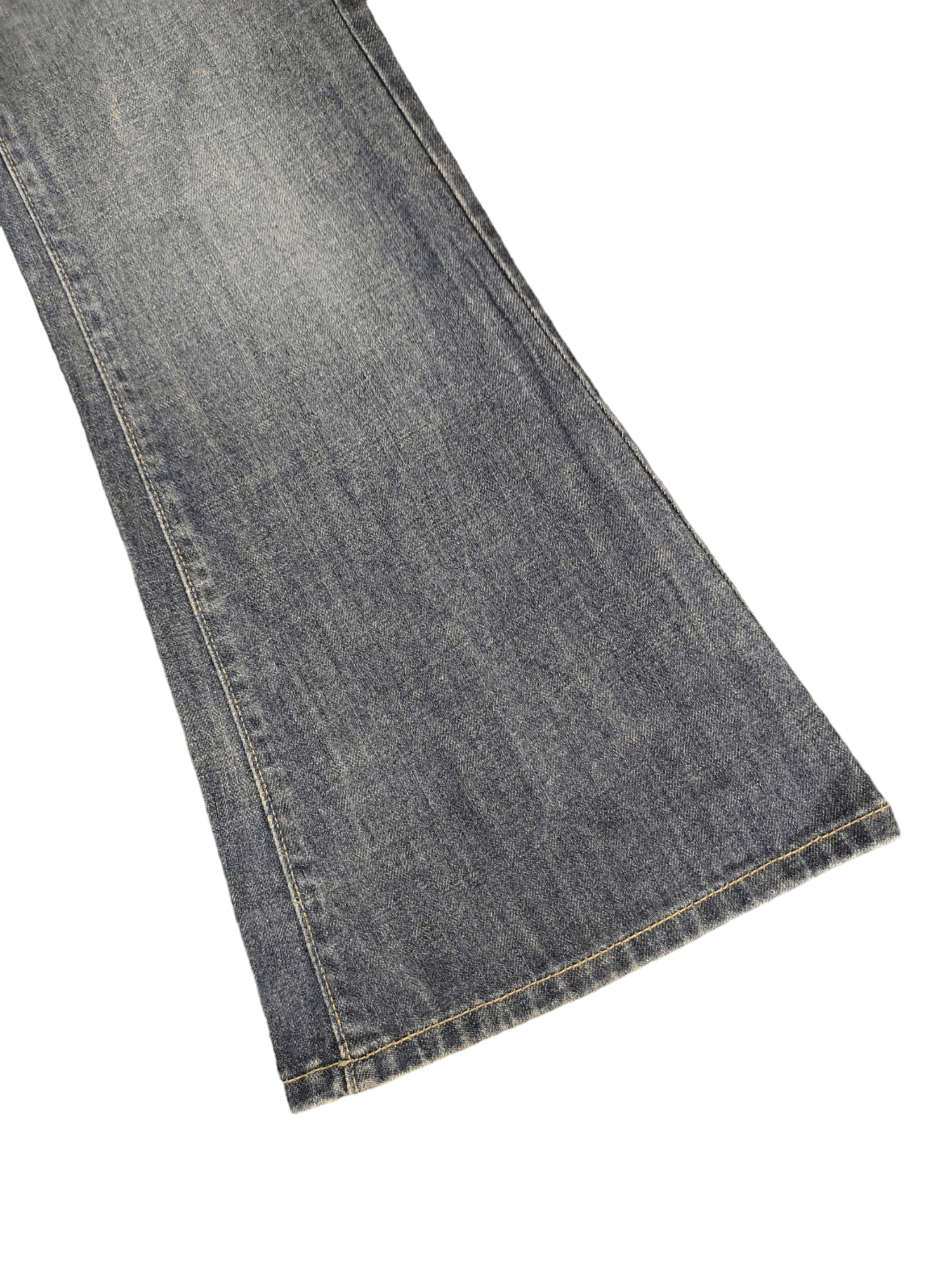 If Six Was Nine Flare Jeans Fishbone Faded Boot Cut Bell Bottom Size US 28 / EU 44 - 8 Thumbnail