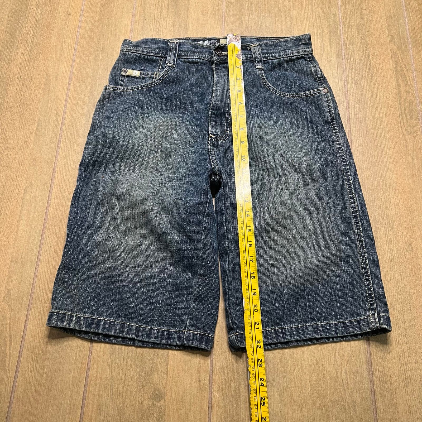 Southpole Vintage SouthPole Y2K Denim Jean Shorts waist Sz 27 Youth 14 Size US 27 - 4 Thumbnail