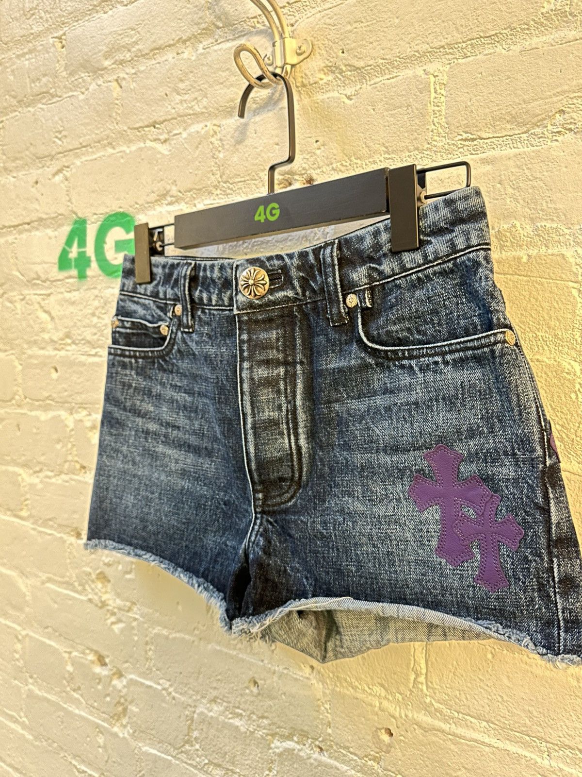 Chrome Hearts CHROME HEARTS SAINT BARTHS PATCH SHORTS Size 26" / US 2 / IT 38 - 2 Thumbnail