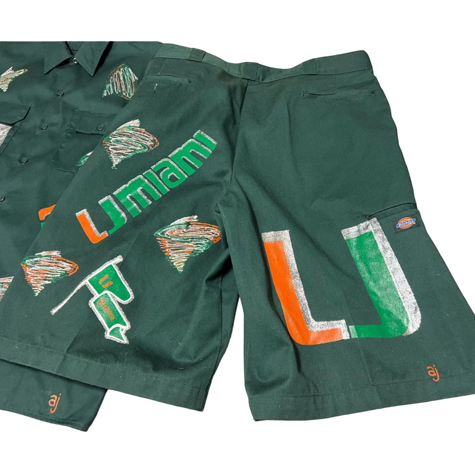 Dickies Miami Hurricanes Halftime Show Band AOP Costume 1/1 RARE Size US XL / EU 56 / 4 - 3 Thumbnail