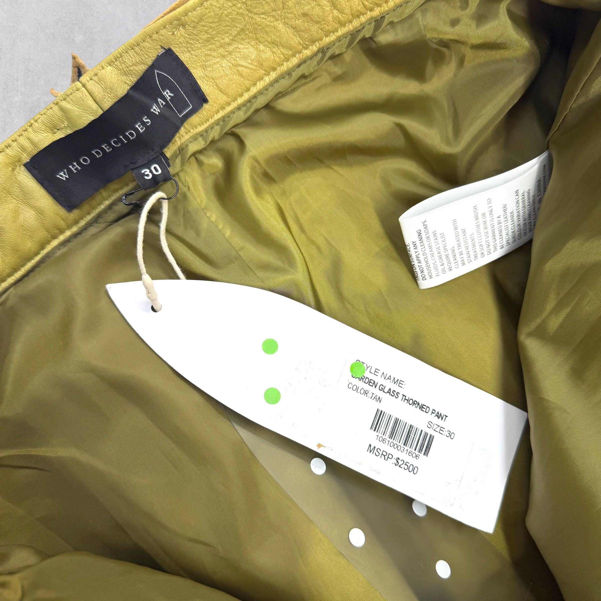 Who Decides War Who Decides War Garden Glass Leather Pants 30 Size US 30 / EU 46 - 7 Thumbnail