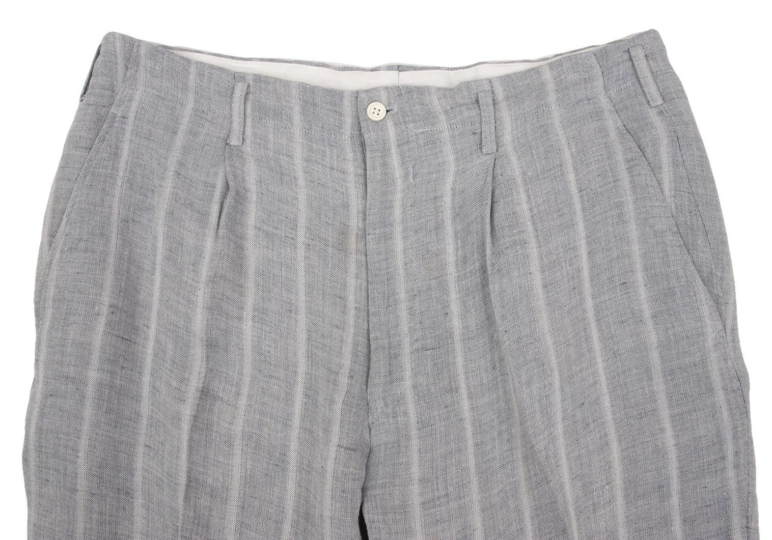 Yohji Yamamoto Yohji Yamamoto Linen-Blend Striped Tapered Pants Size US 38 / EU 54 - 7 Thumbnail