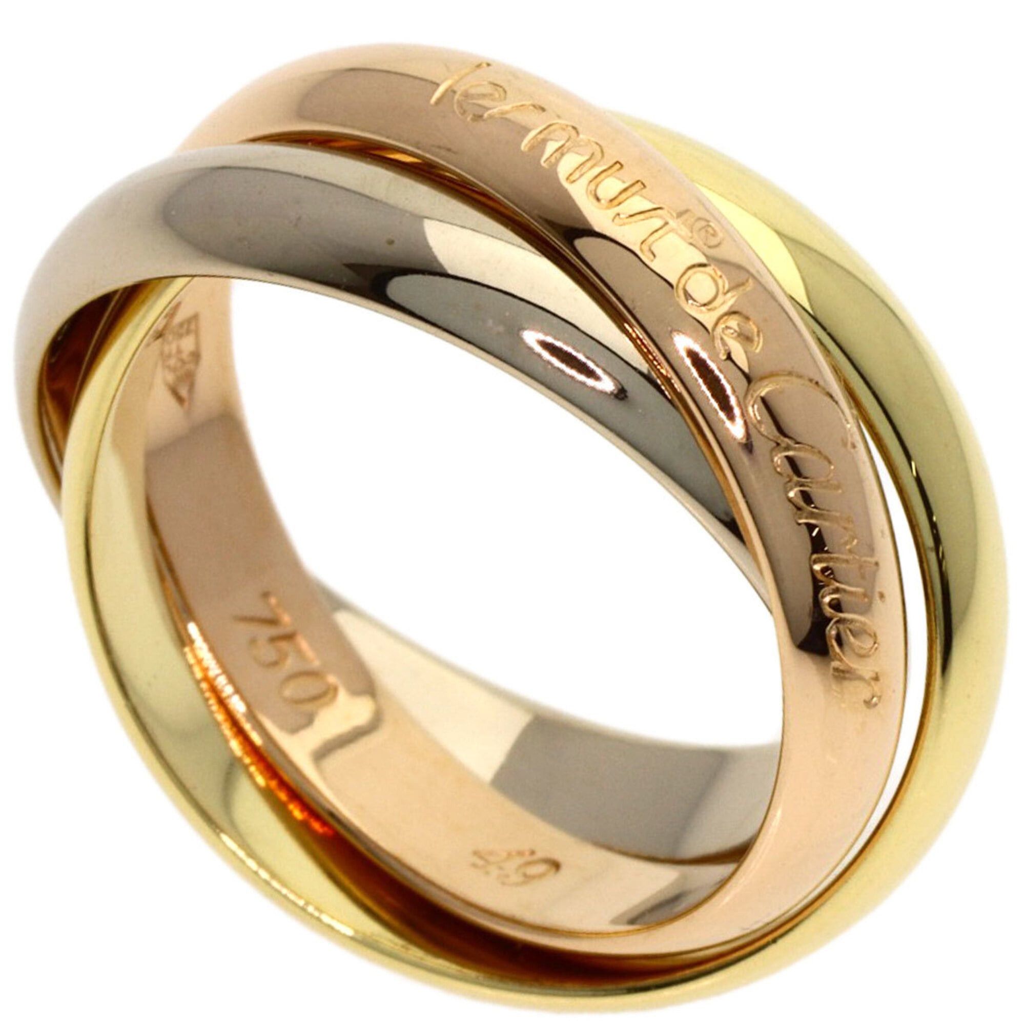 Cartier Cartier Trinity #49 Ring, 18K Yellow Gold/18K White Pink Gold, Women's, CARTIER Size ONE SIZE - 1 Thumbnail