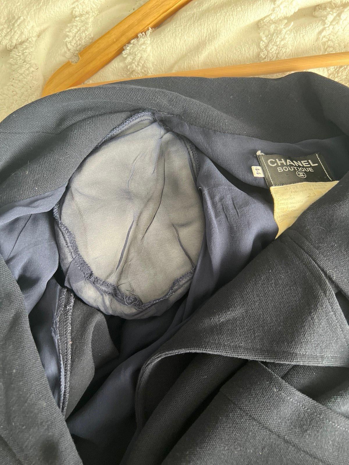 Chanel Chanel Boutique Navy Wool Blend Dress Size 44 Size XL / US 12-14 / IT 48-50 - 5 Thumbnail
