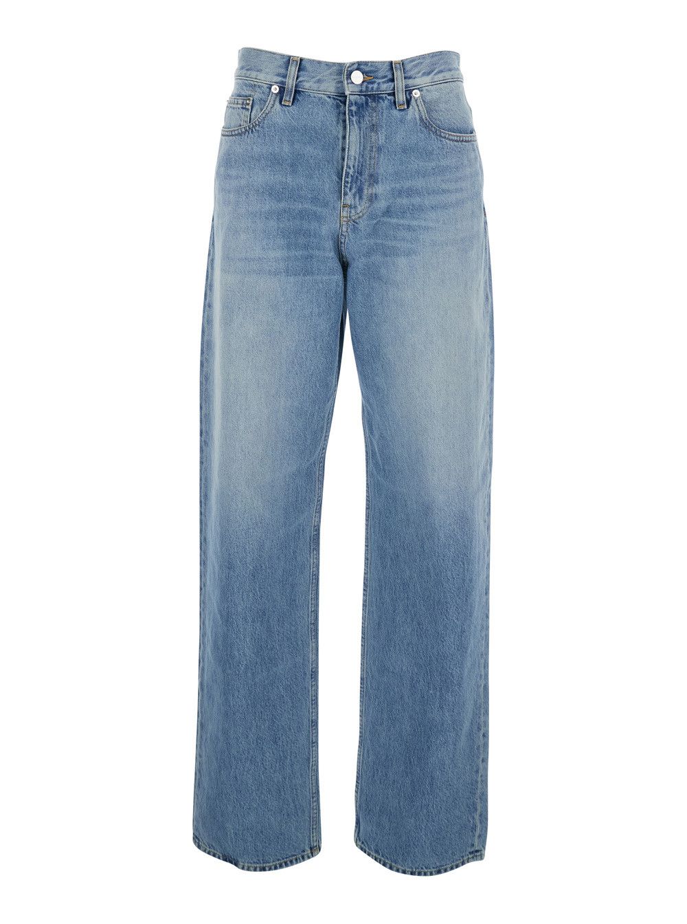 Gucci Blue Five-Pocket Jeans with Logo Patch on the Back in Denim for Women Size 25" / US 0 / IT 36 - 1 Thumbnail