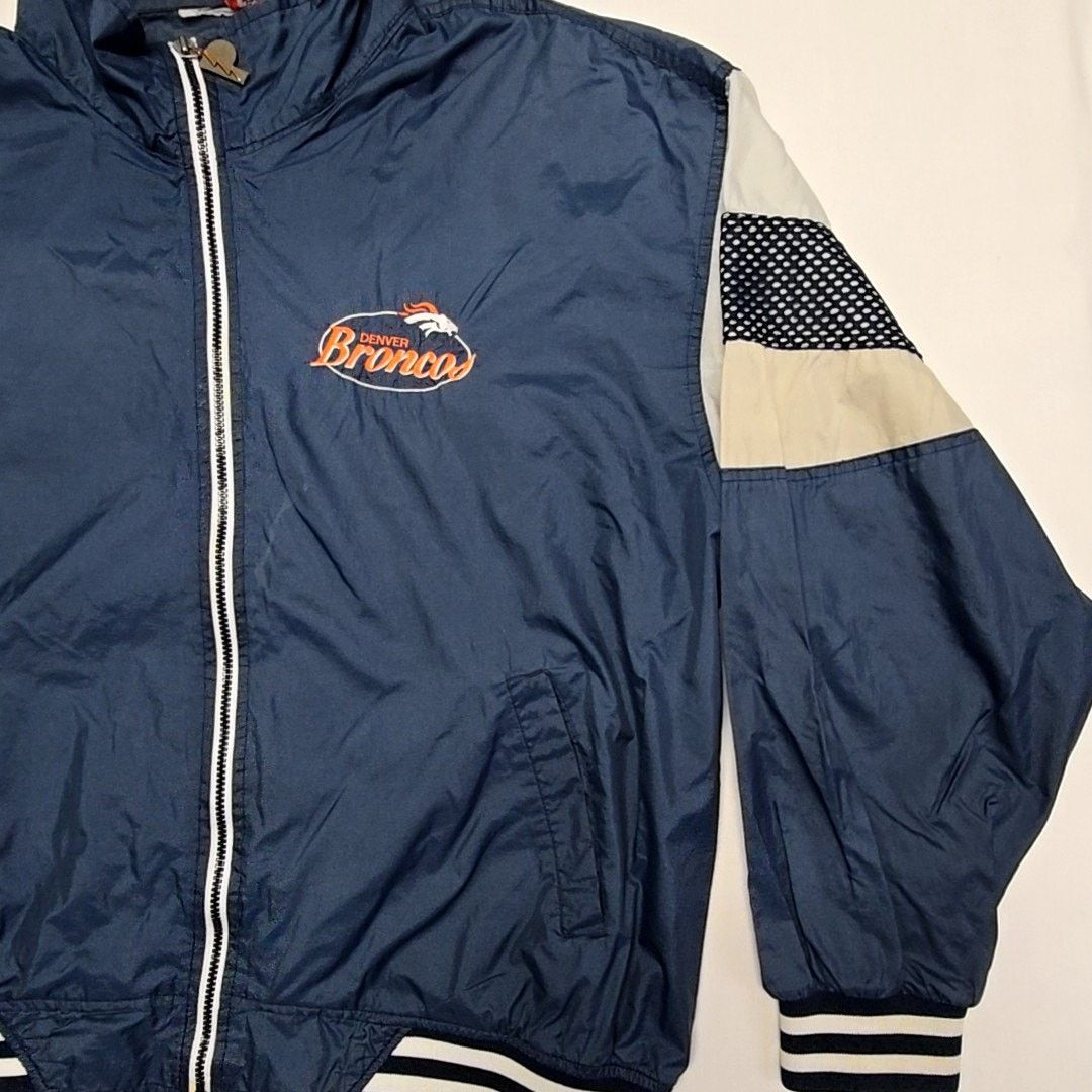 Pro Player Vintage Broncos Jacket Blue Windbreaker Mens XL VTG 90s Size US XL / EU 56 / 4 - 2 Thumbnail