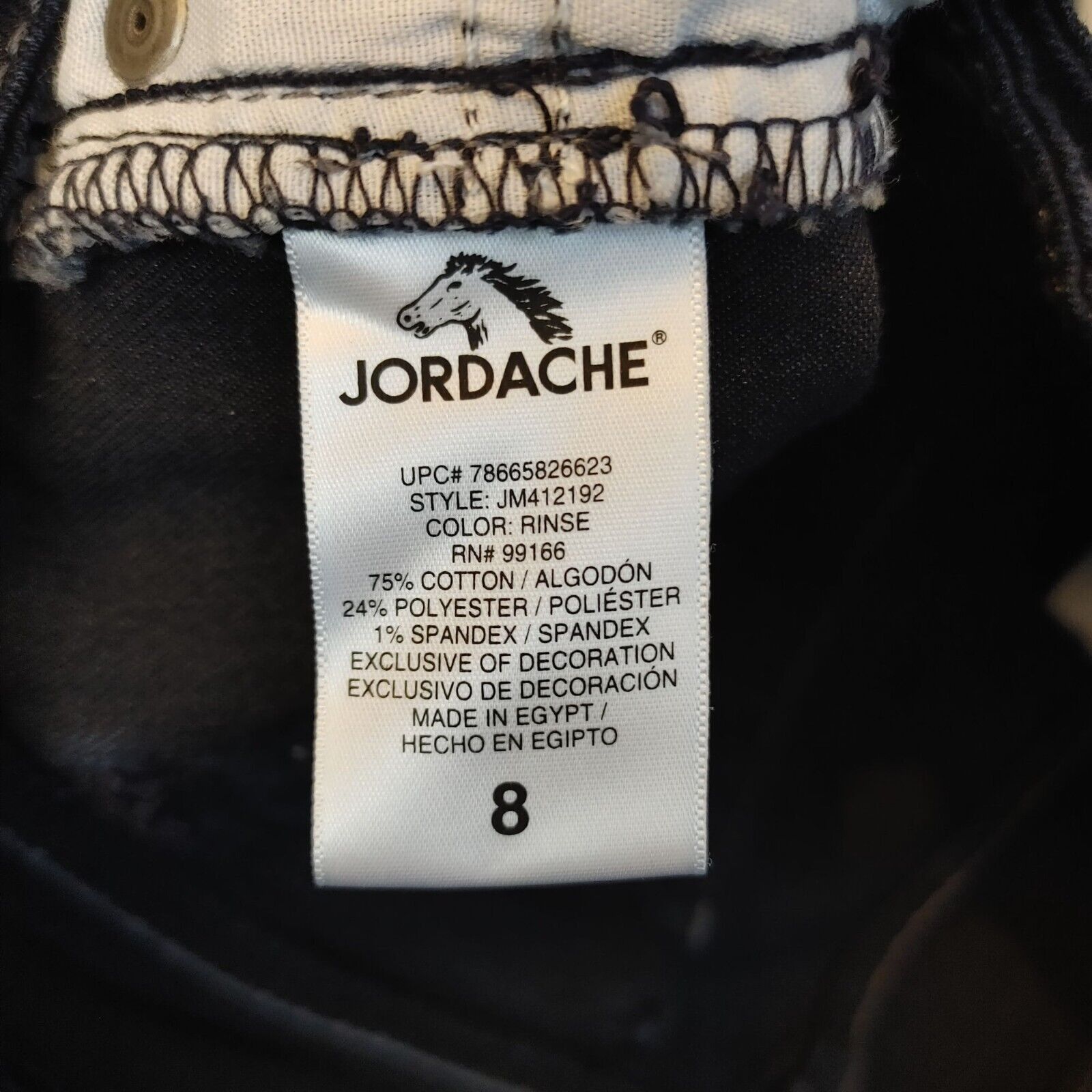 Jordache Jordache Women's Straight Boot Cut Jeans 8 Size 30" / US 8 / IT 44 - 5 Thumbnail