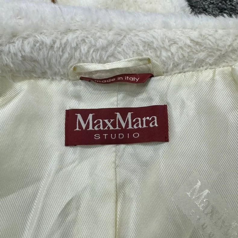 Max Mara Max Mara Studio Pure White Alpaca Size L / US 10 / IT 46 - 2 Thumbnail