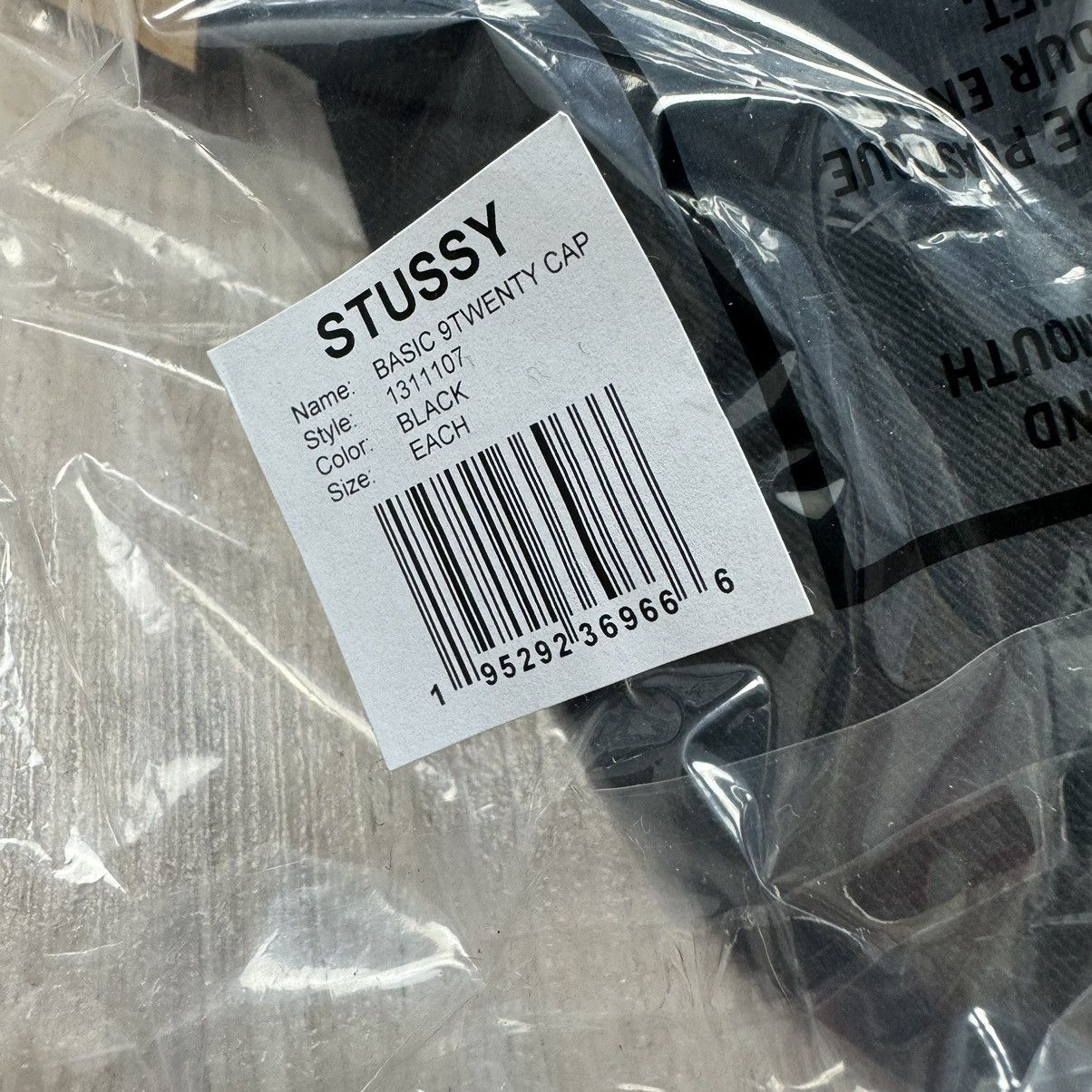 Stussy Stussy New Era 9Twenty Basic Strapback Black Hat Size ONE SIZE - 8 Thumbnail