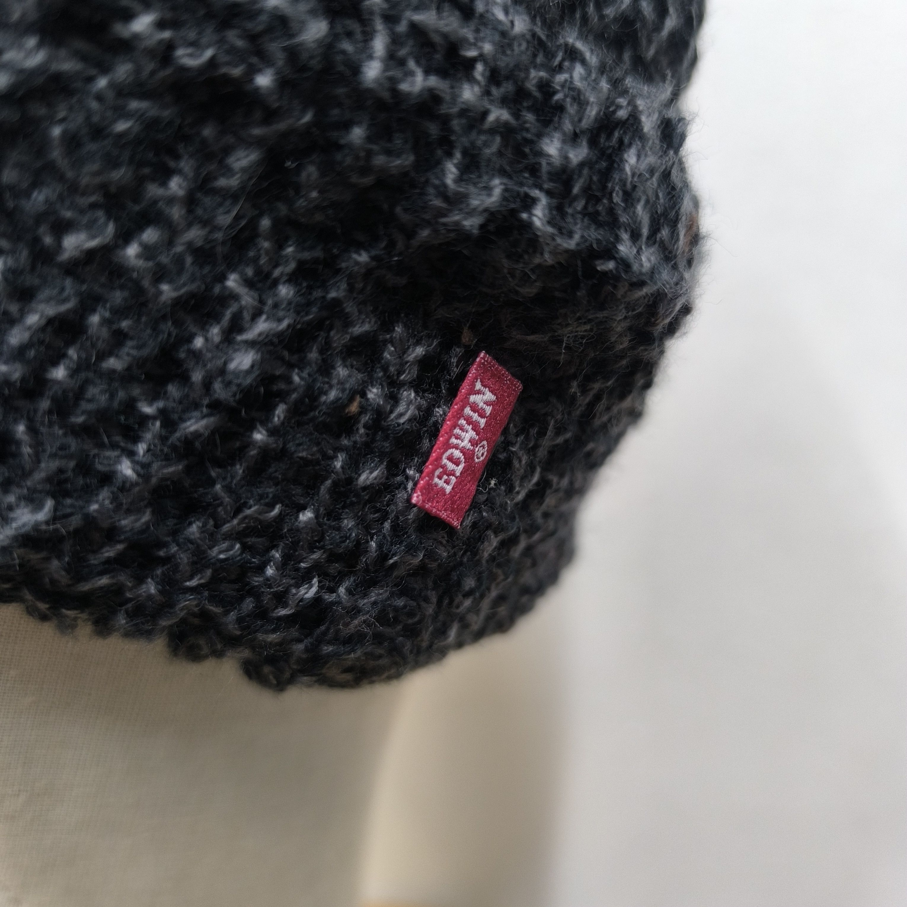 Japanese Brand 💥 Edwin jeans japan iconic logo beanie hat Size ONE SIZE - 3 Thumbnail