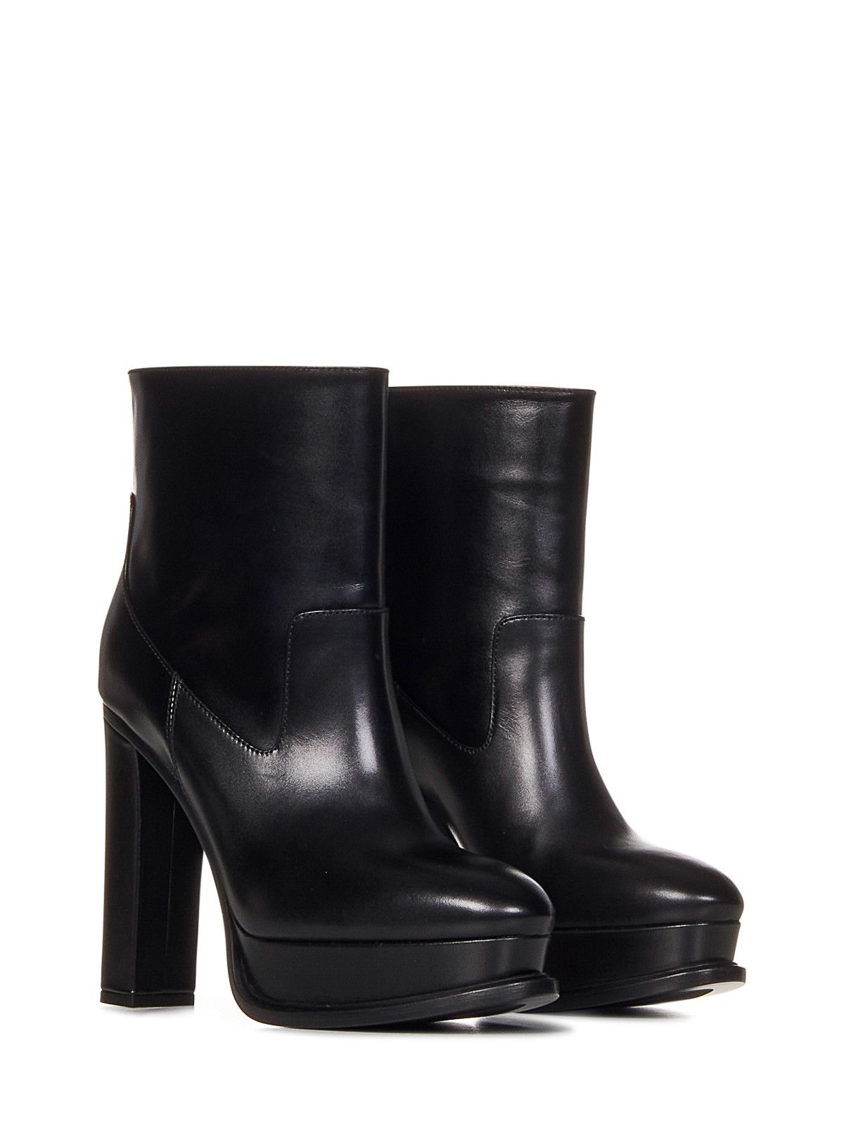 Alexander McQueen o1y0225 Ankle Boots in Black Size US 11 / IT 41 - 2 Thumbnail