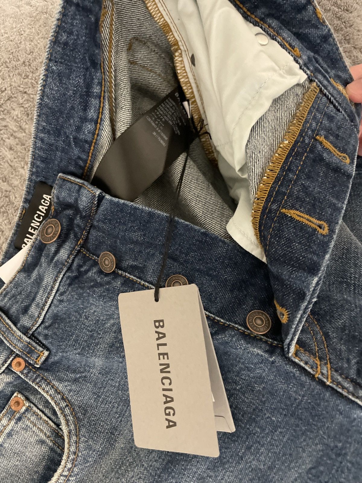 Balenciaga Balenciaga Blue Slim Pants Size US 30 / EU 46 - 4 Thumbnail