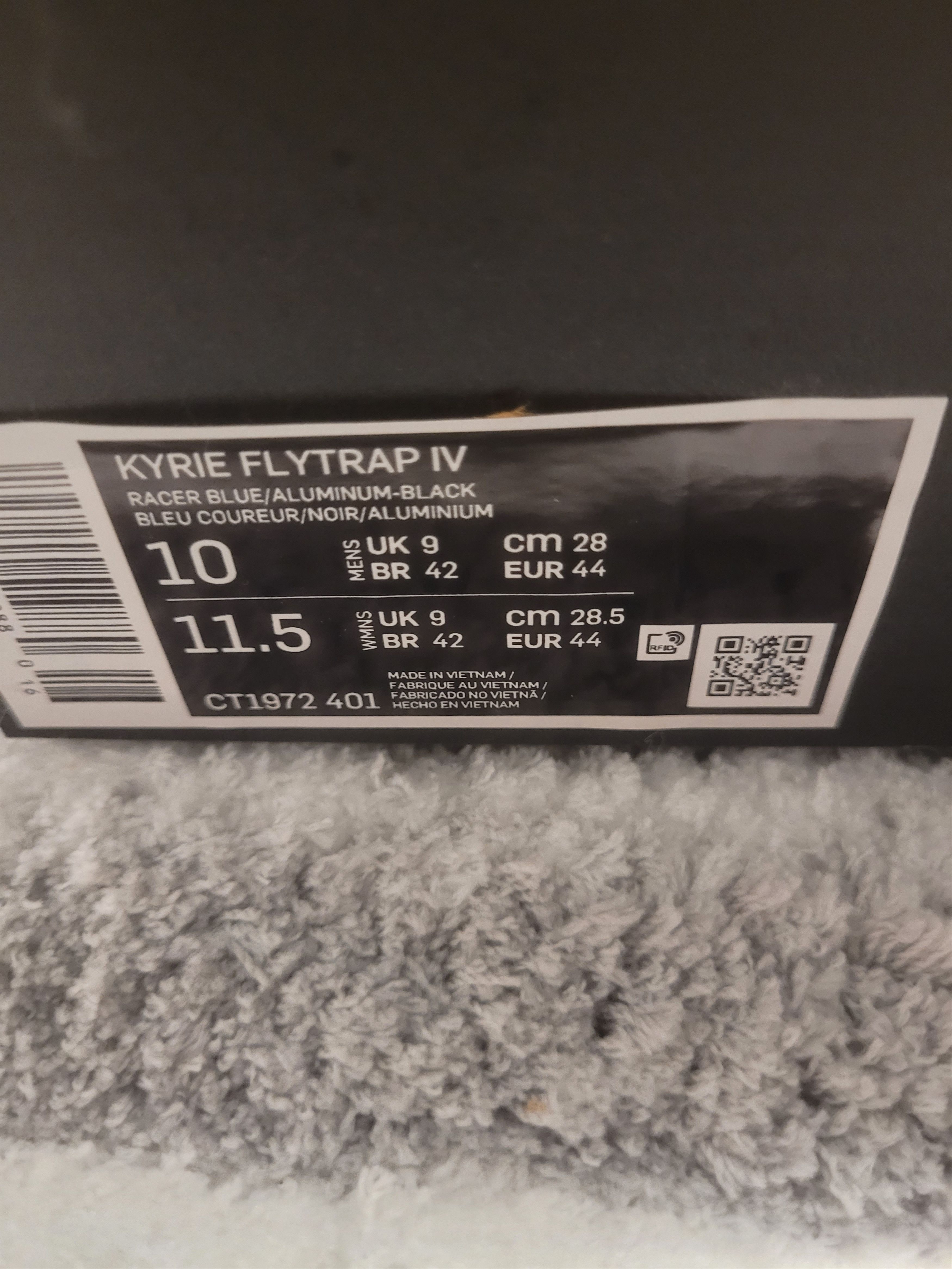 Nike Kyrie Flytrap IV Racer Blue/Aluminum-Black Size US 10 / EU 43 - 8 Thumbnail