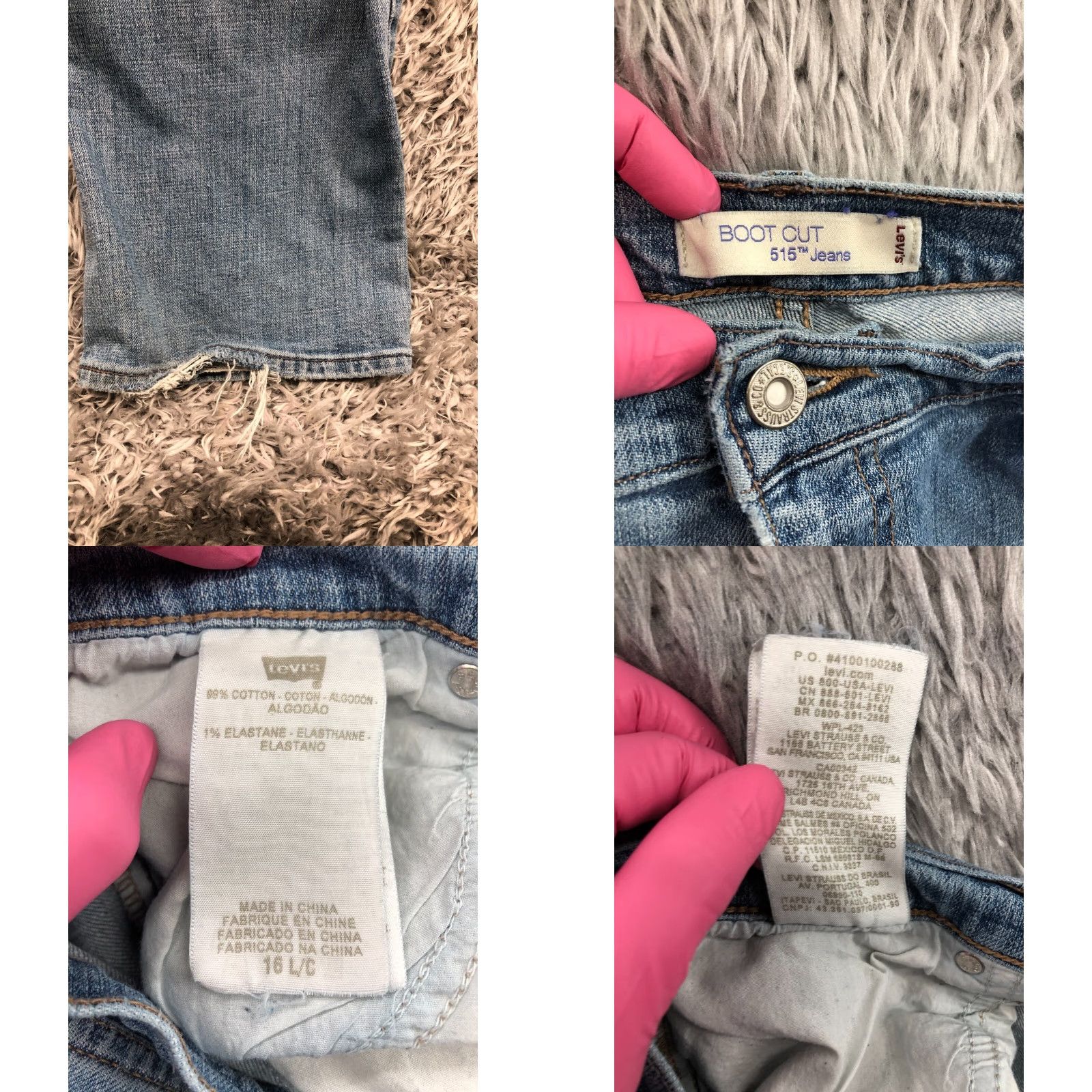 Levi's Levi's 515 Bootcut Jeans Size 16 Long Womens Medium Wash Blue Size 38" / US 16 / IT 52 - 8 Thumbnail