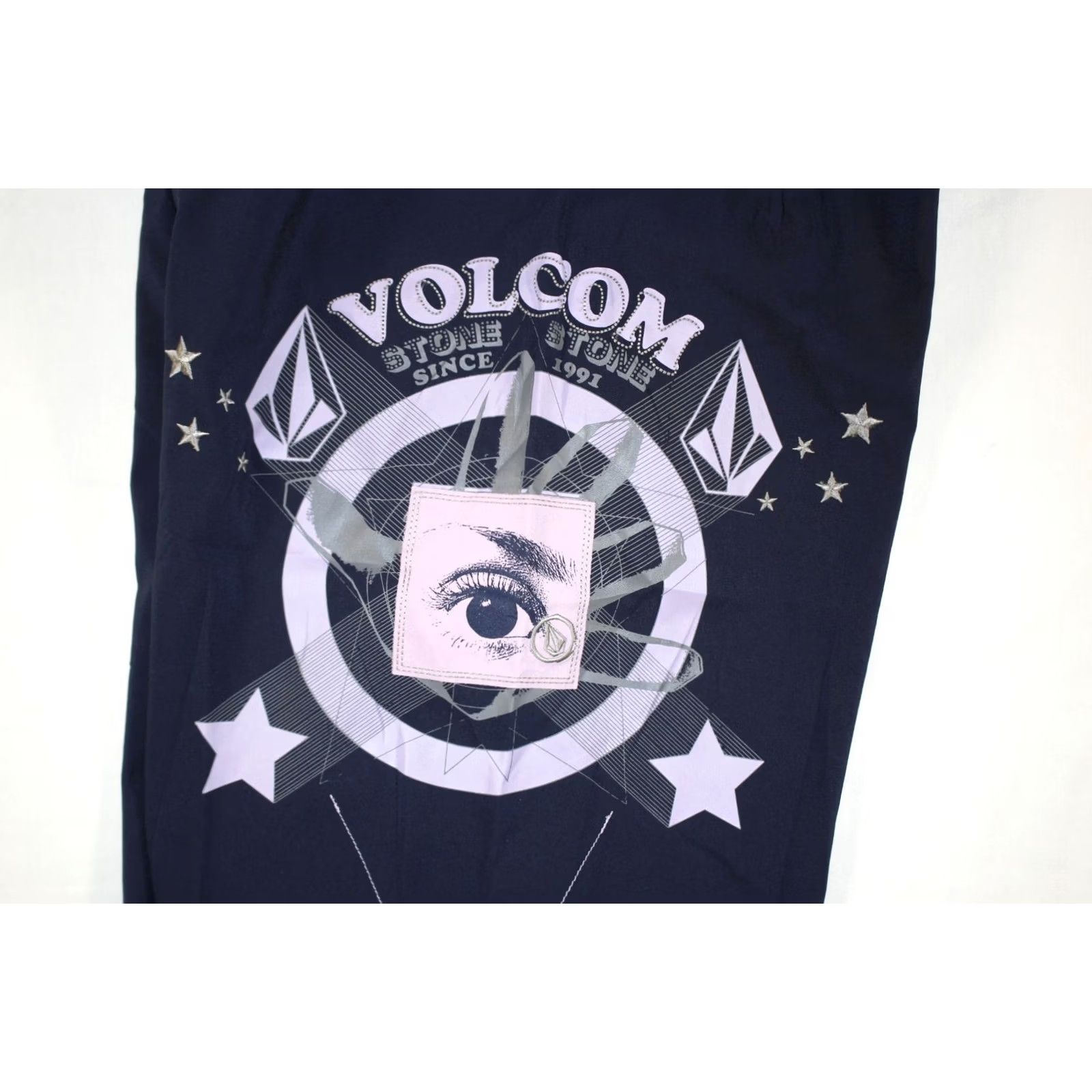 Volcom Volcom Stone Board Shorts Men's 34 Armstrong Eye Graphic Zipper Fly Navy Blue Size US 32 / EU 48 - 3 Thumbnail
