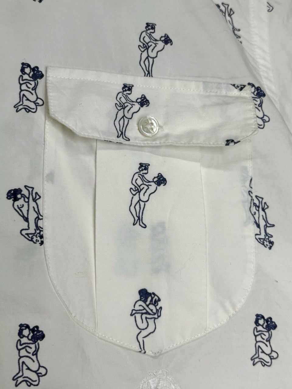 Evisu Evisu Japanese Kamasutra All Over Print Short Sleeve Shirt Size US S / EU 44-46 / 1 - 9 Thumbnail