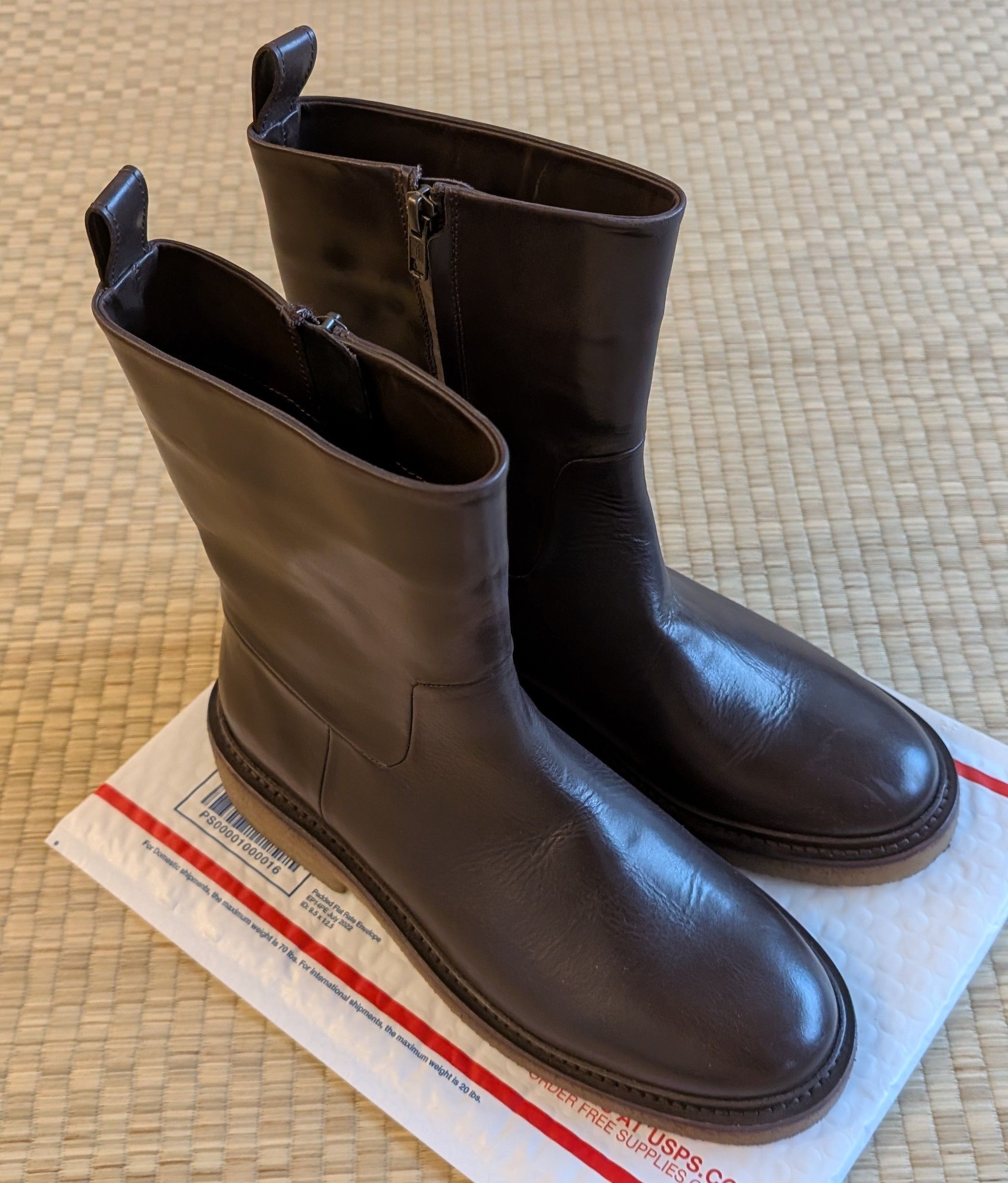 Soeur LNWOT Soeur Texas Boot Dark Brown Leather Made in Portugal Size US 9 / IT 39 - 1 Thumbnail