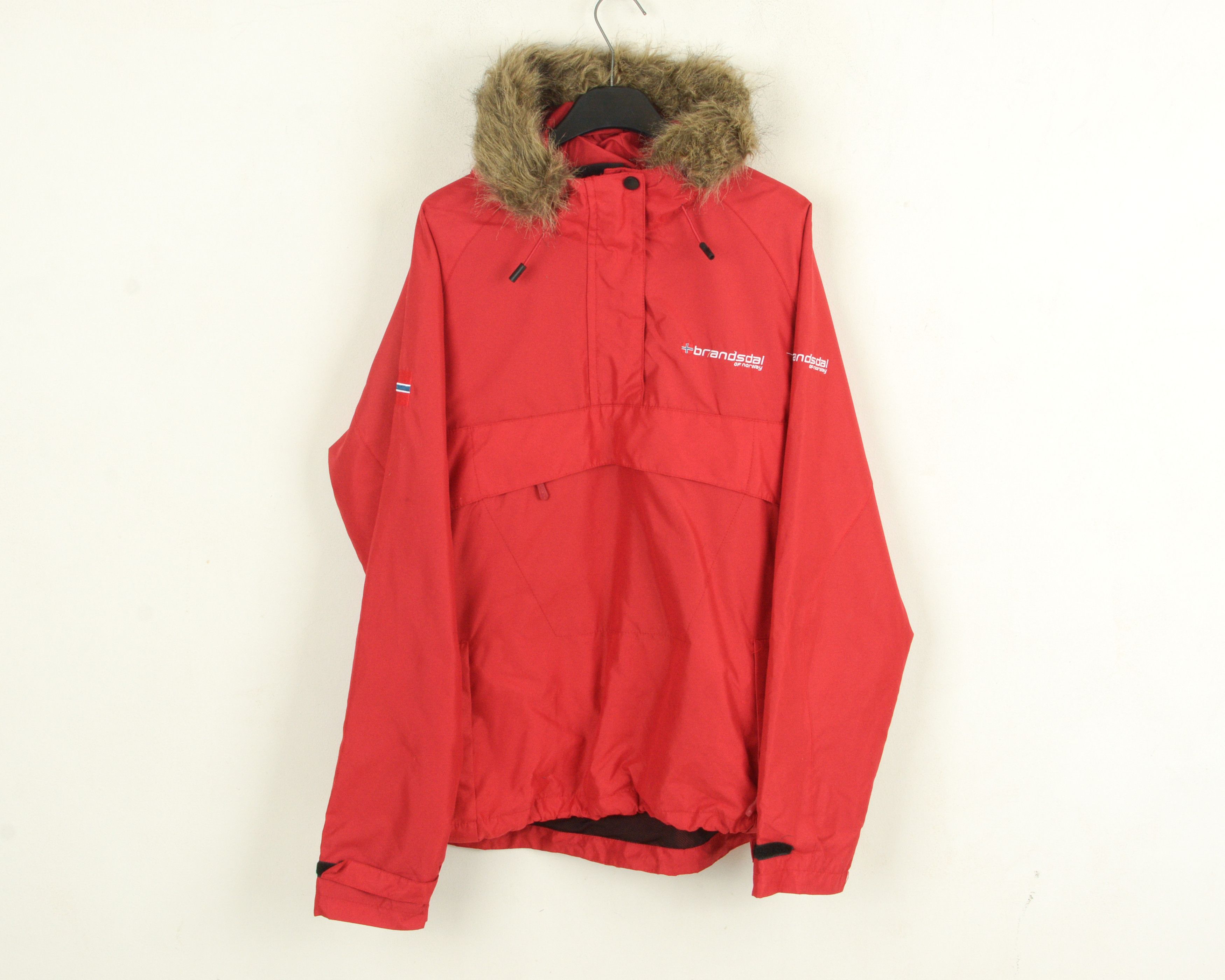 Designer BRANSDAL Anorak Women L Jacket Coat Parka Windbreaker Hooded Size L / US 10 / IT 46 - 1 Thumbnail