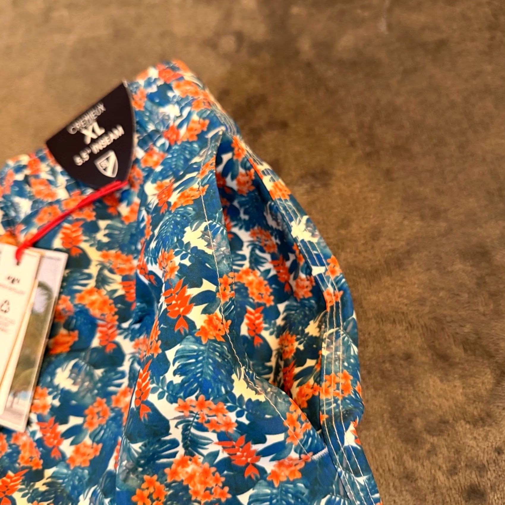 Cremieux Cremieux Swim Trunks Mens XL Multicolor Floral Water-Repellent UV-Protection Lined Drawstring Inseam 5.5 In NWT Size US 36 / EU 52 - 6 Thumbnail