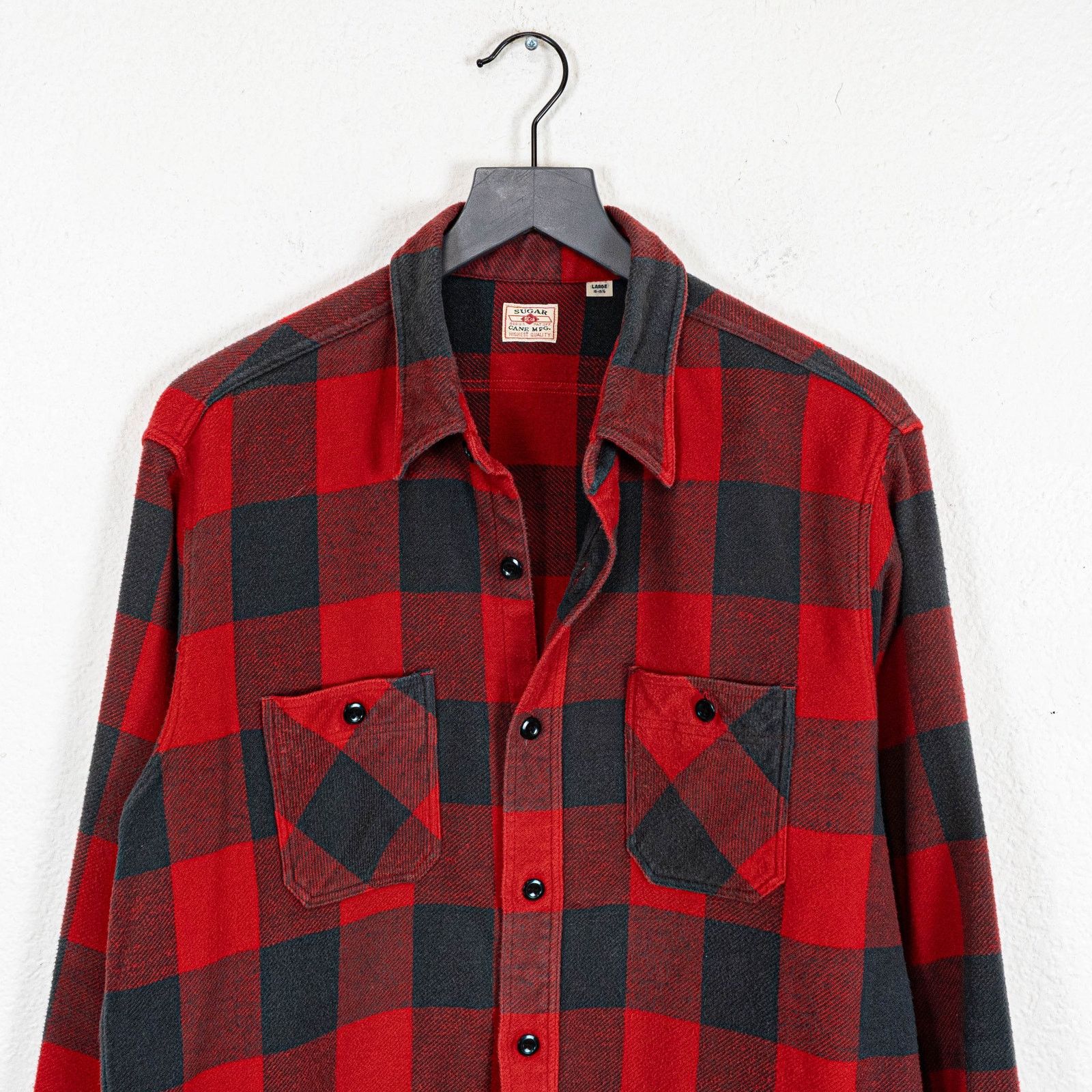 Sugar Cane Sugar Cane Japan Buffalo Plaid Flannel Work shirt Cotton L Size US L / EU 52-54 / 3 - 2 Thumbnail