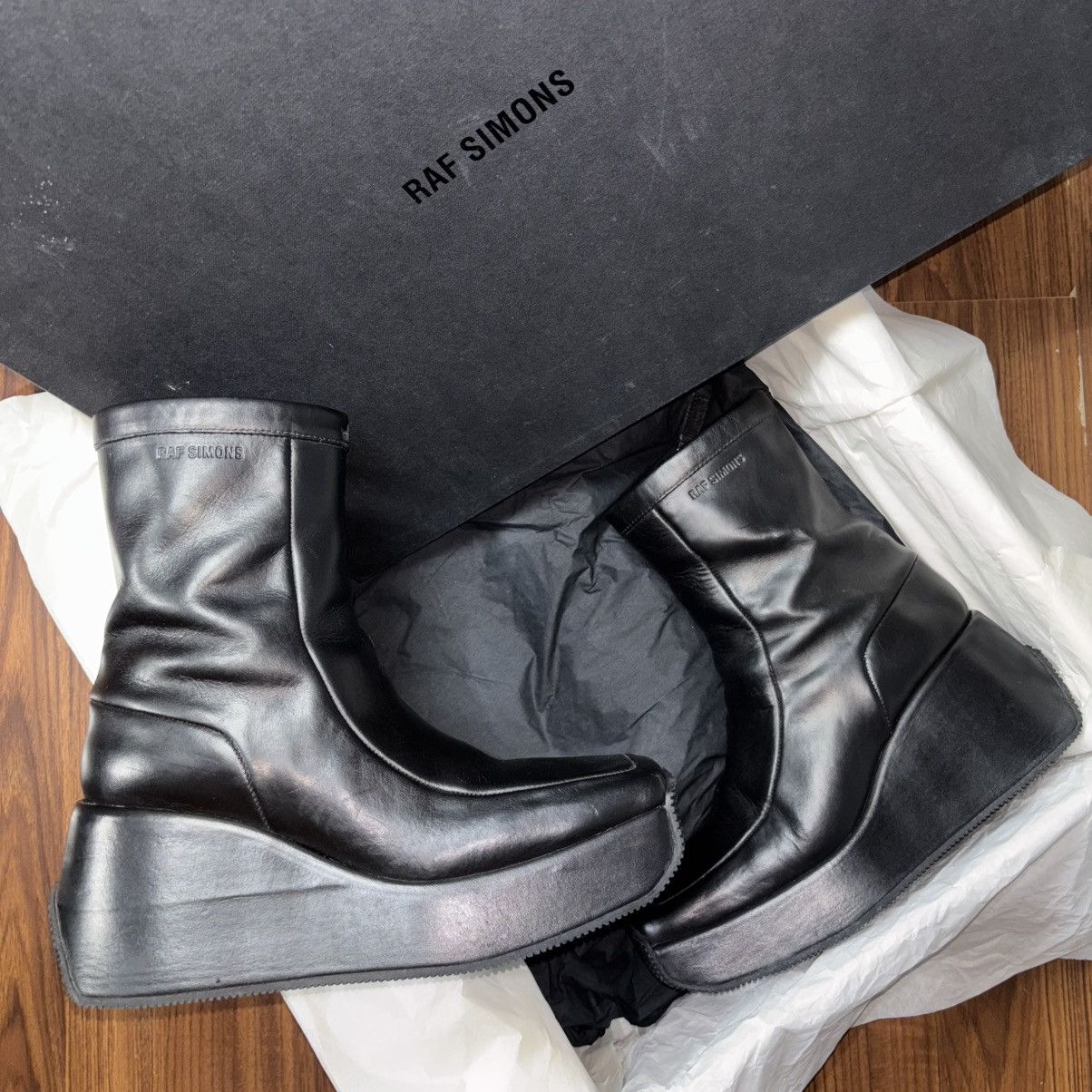 Raf Simons Raf Simons AW22-23 Avant-Garde Platform Ankle Boots Size US 9 / IT 39 - 9 Thumbnail