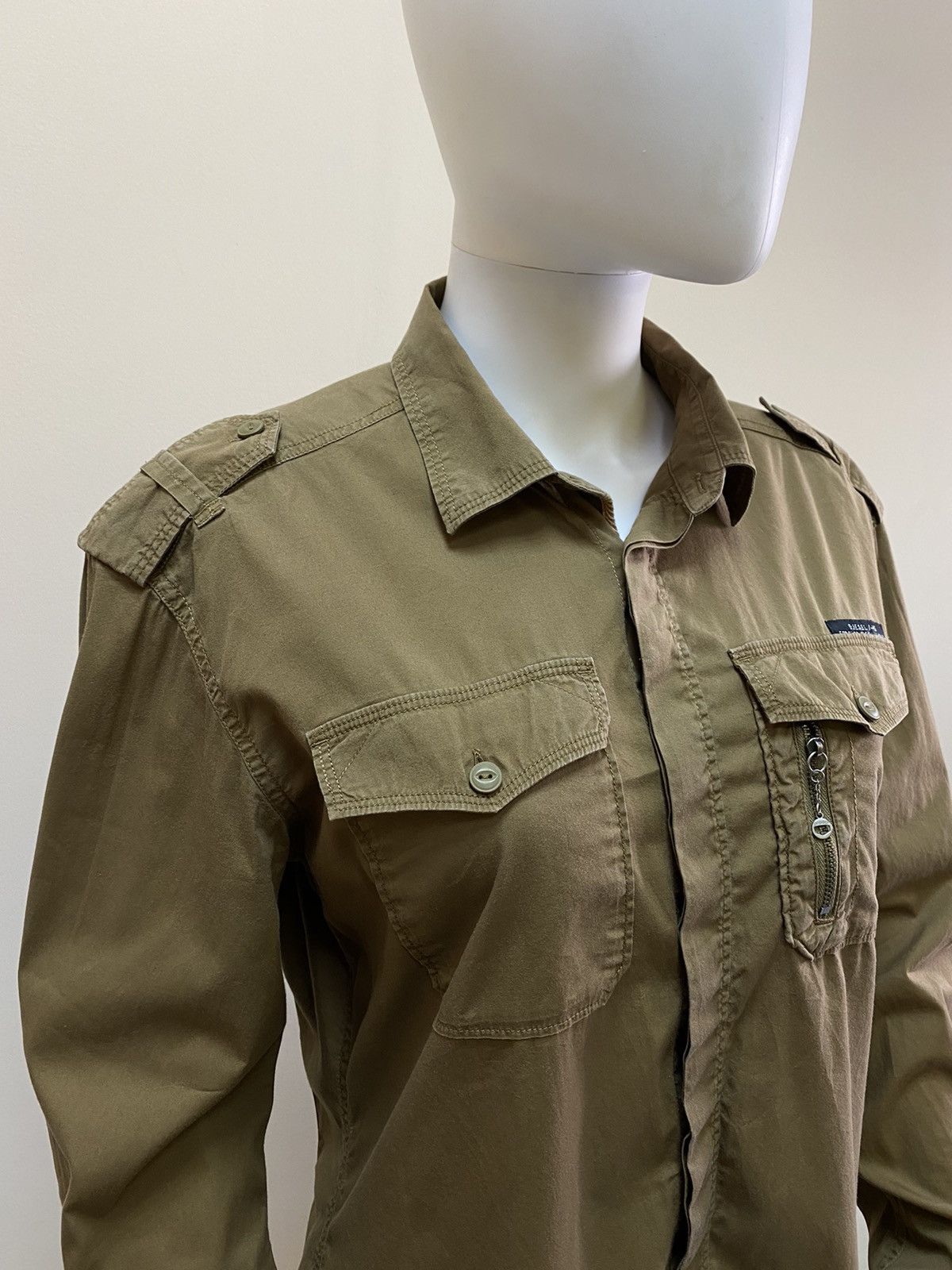 Diesel Diesel Vintage Multi Pocket Brown Button Up Y2K Shirt Size L Size L / US 10 / IT 46 - 6 Thumbnail