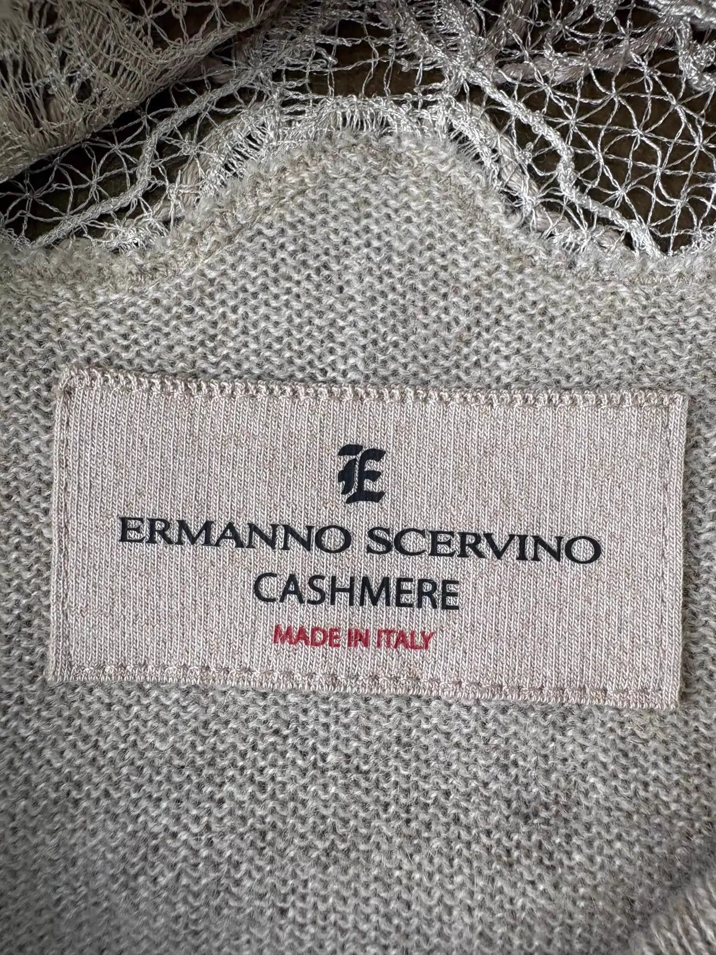 Ermanno Scervino Ermanno Scervino Camel Lace Panel Cashmere Top M Size M / US 6-8 / IT 42-44 - 8 Thumbnail