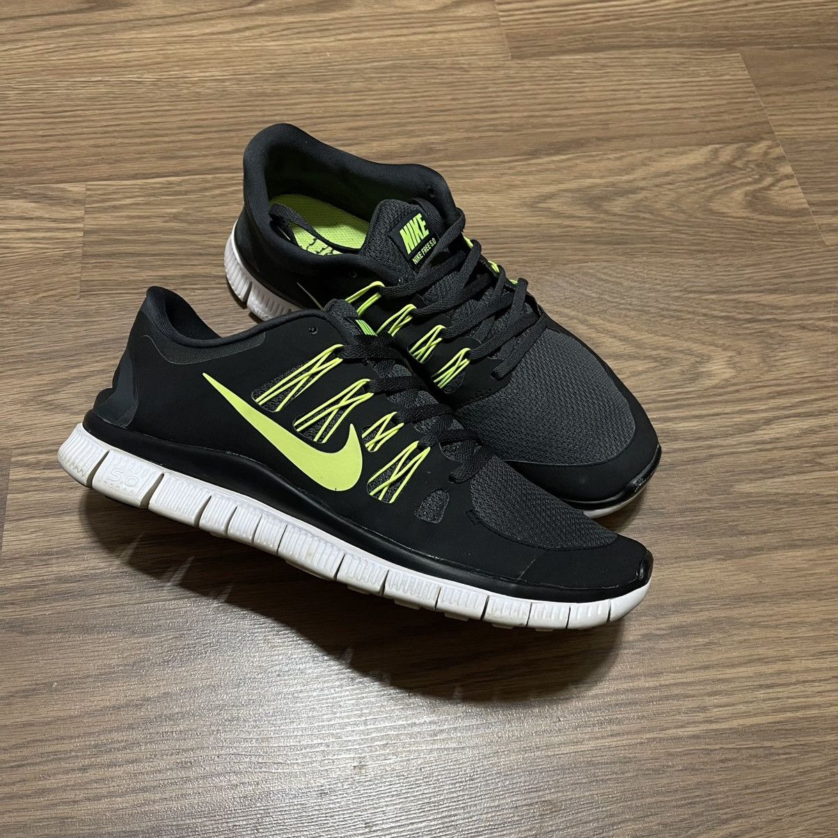 Nike 2013 Nike Free Run 5.0 'Anthracite Volt' Size US 11.5 / EU 44-45 - 3 Thumbnail