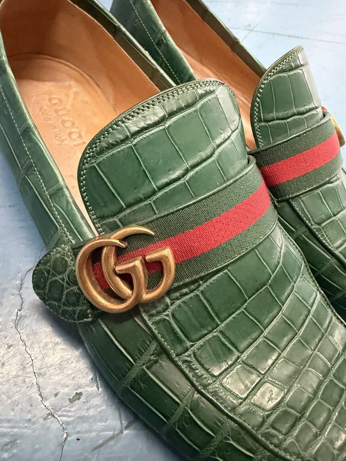 Gucci GUCCI CROC LOAFERS Size US 11 / EU 44 - 2 Thumbnail