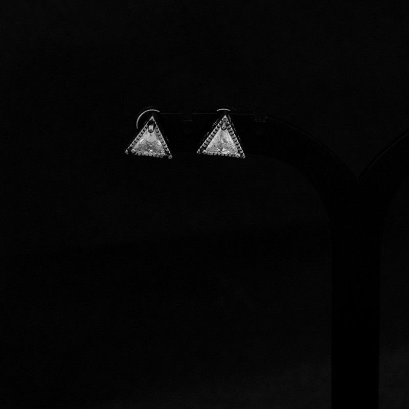 Jewelry Crazy Earrings One Pairs Chrome Jewelry Size ONE SIZE - 1 Thumbnail