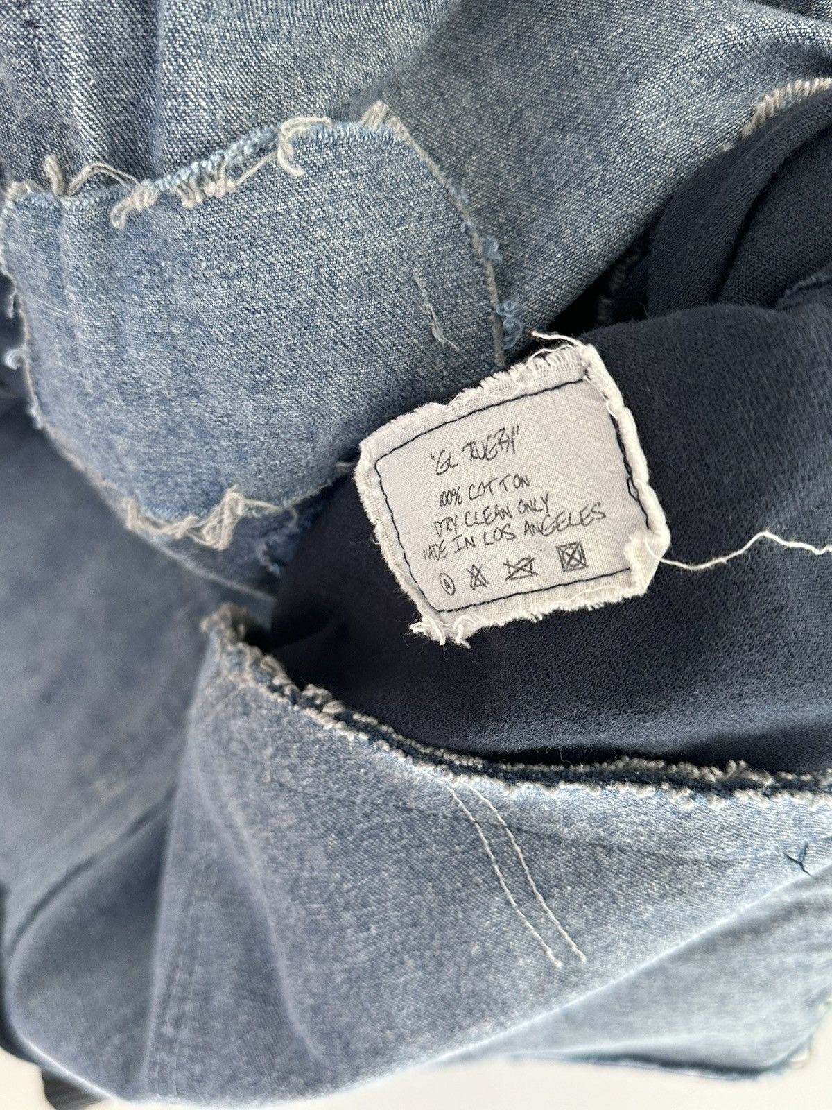 Greg Lauren Greg Lauren SS19 Denim Patchwork jacket Size US L / EU 52-54 / 3 - 6 Thumbnail