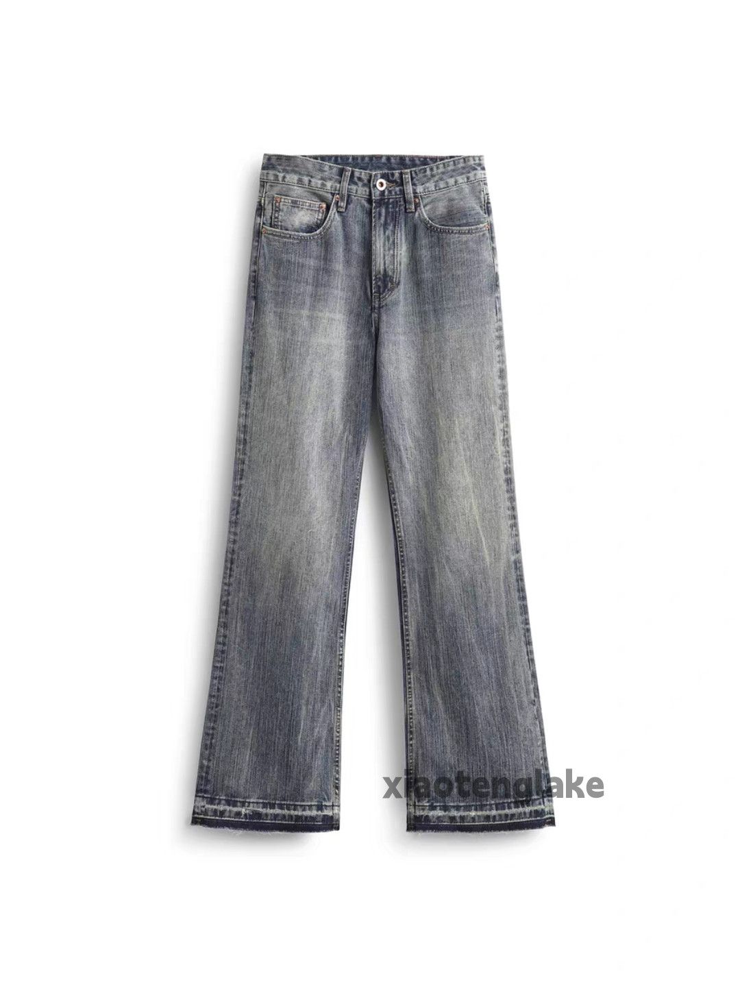 Jean × Vintage Washed faded cleanfit yuppie y2k bootcut grunge jeans Size US 34 / EU 50 - 4 Thumbnail