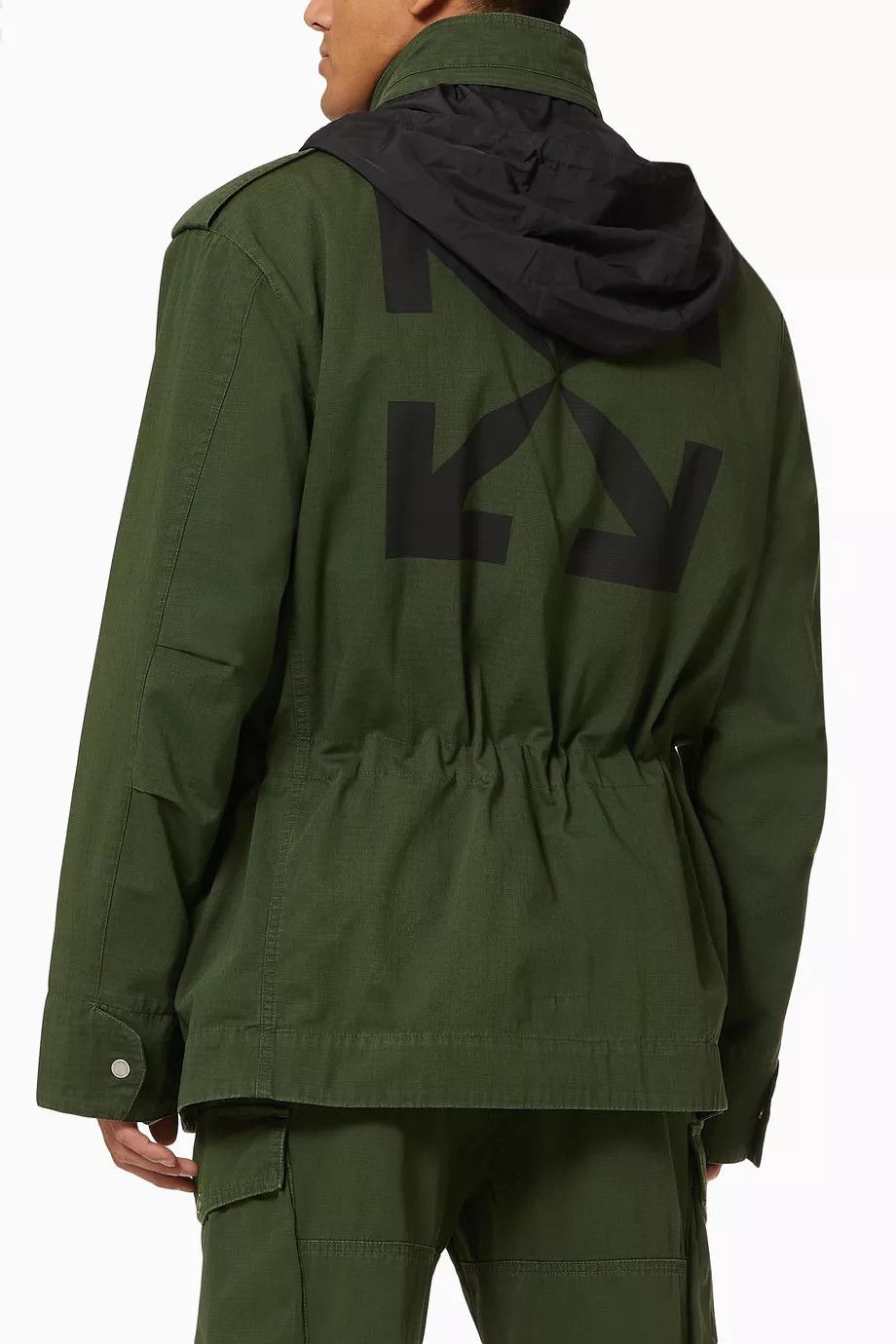 Off-White o1y1125 Jacket in Military Green Size XL / US 12-14 / IT 48-50 - 4 Thumbnail