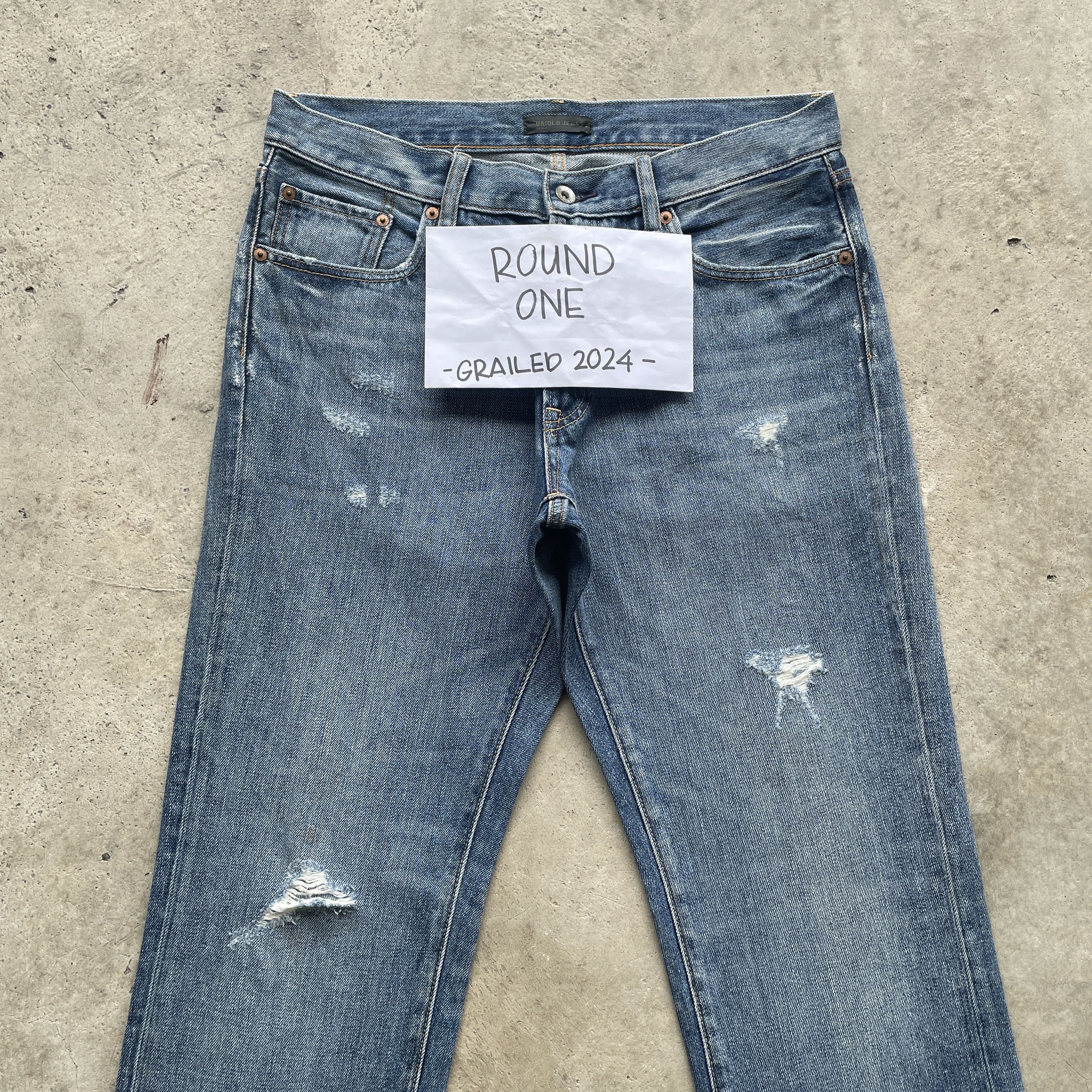 Japanese Brand VINTAGE JAPANESE BRAND FADED JEANS DISTRESSED PANTS W30x33 Size US 33 - 3 Thumbnail