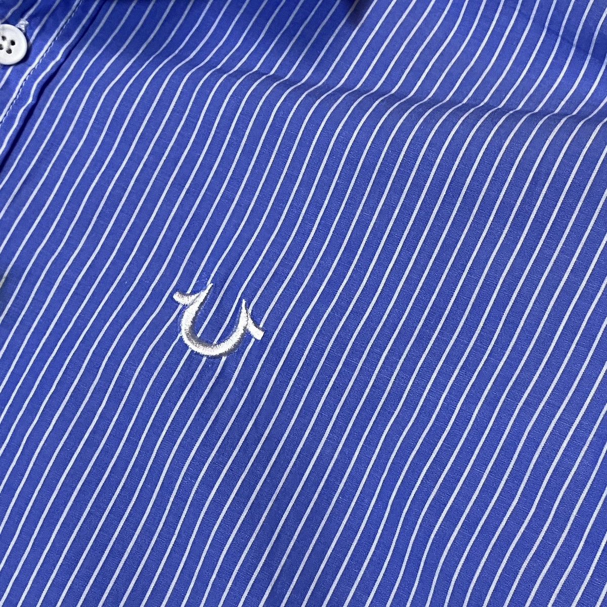 True Religion × Vintage 2000s True Religion Striped Button Up Shirt Size US M / EU 48-50 / 2 - 5 Thumbnail