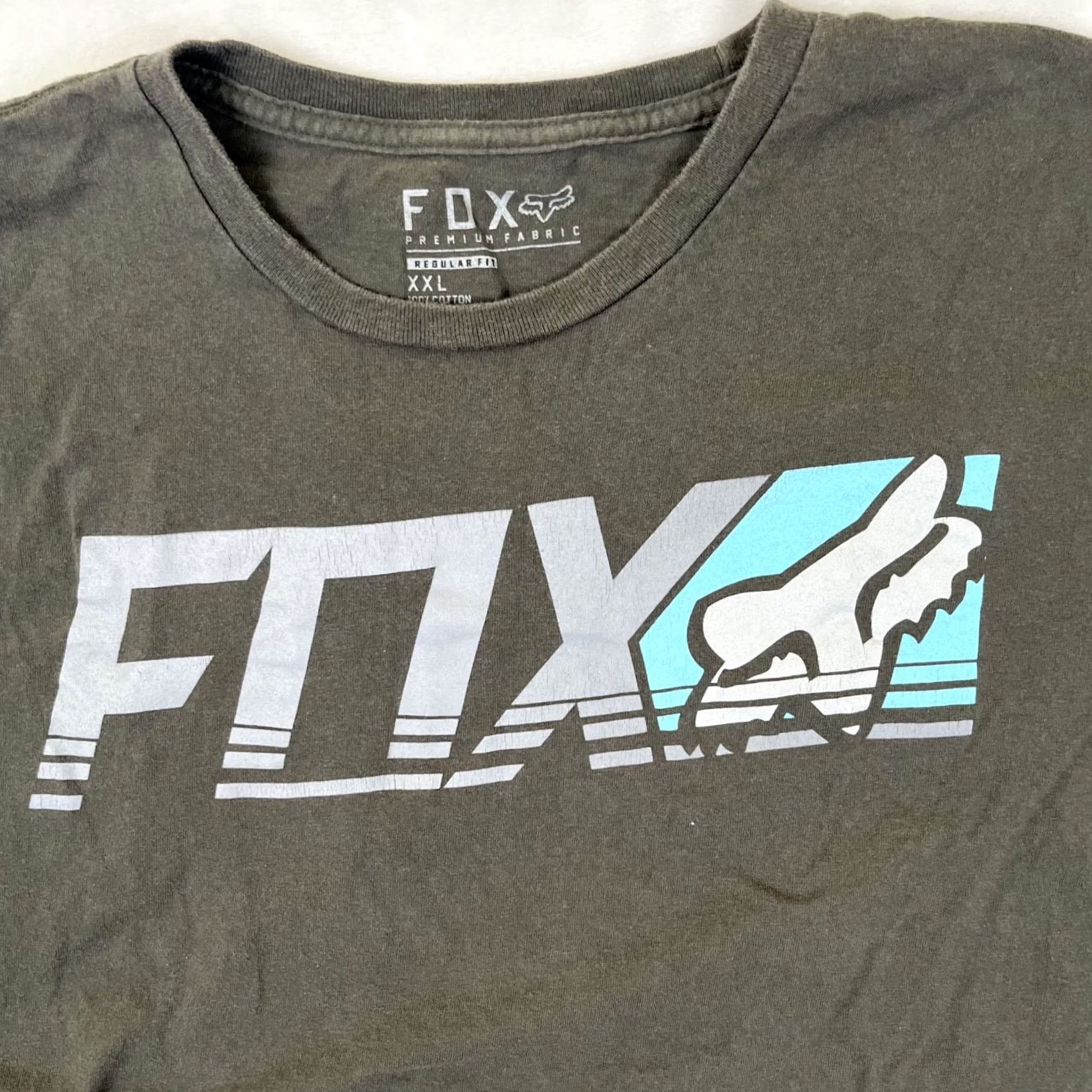 Olive VINTAGE Fox Racing Shirt 2XL Green Y2K Motocross OG Logo T-Shirt Mens Size US XXL / EU 58 / 5 - 2 Thumbnail