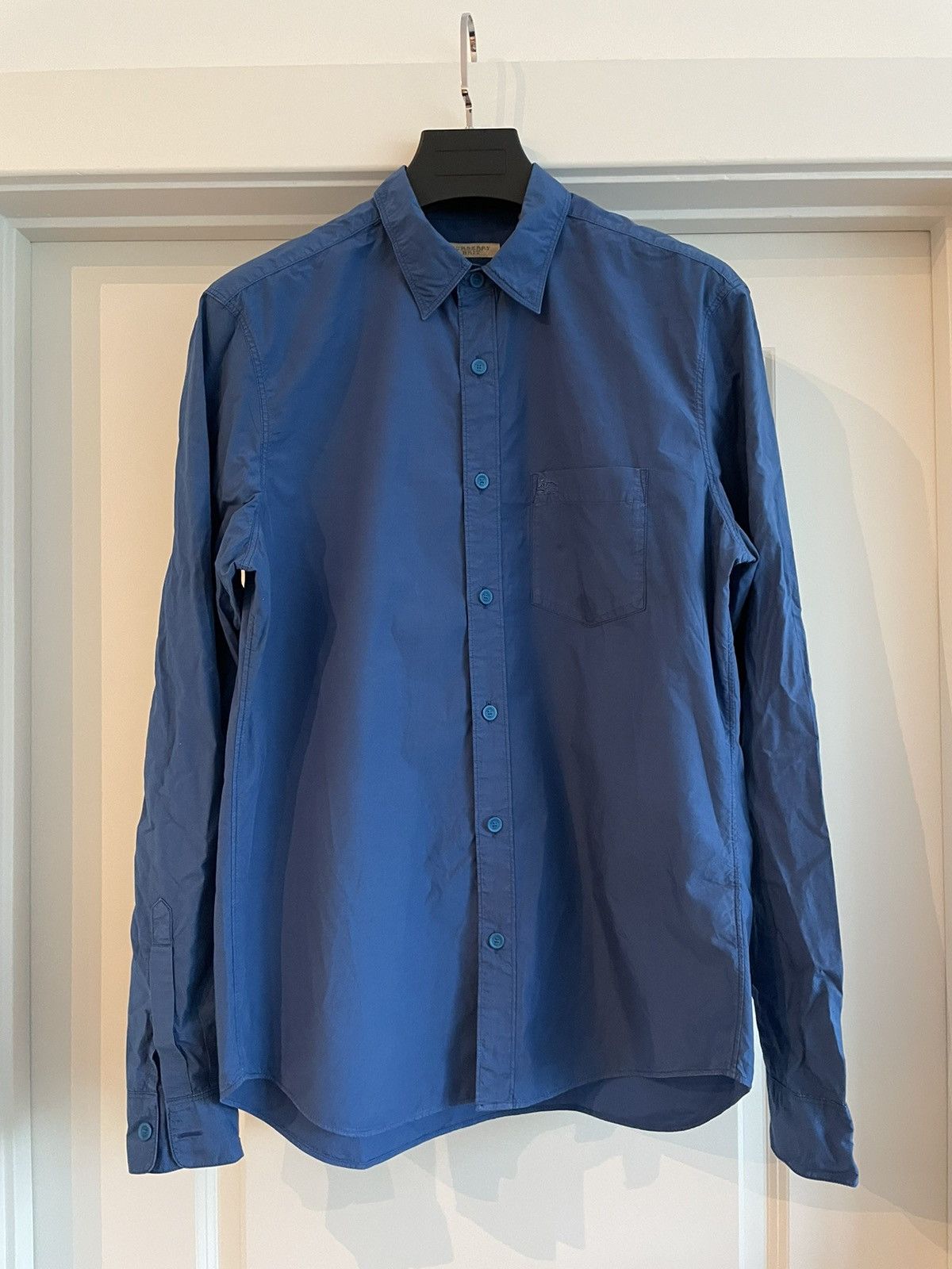Burberry Brit Blue Button Up Cotton Shirt