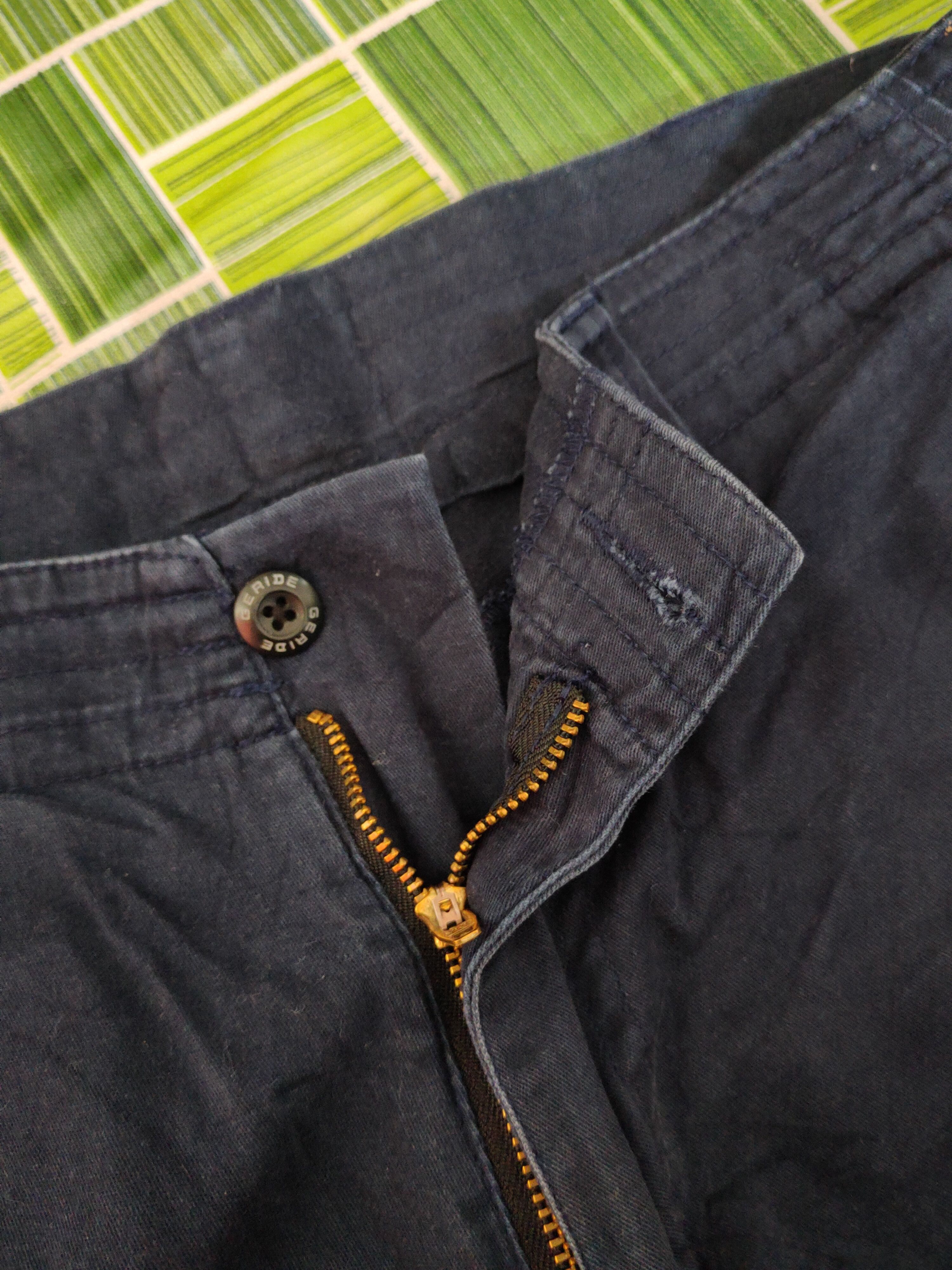 Japanese Brand Geride Dark Blue Multipocket Tactical Cargo Pants #S2149 Size US 34 / EU 50 - 13 Thumbnail